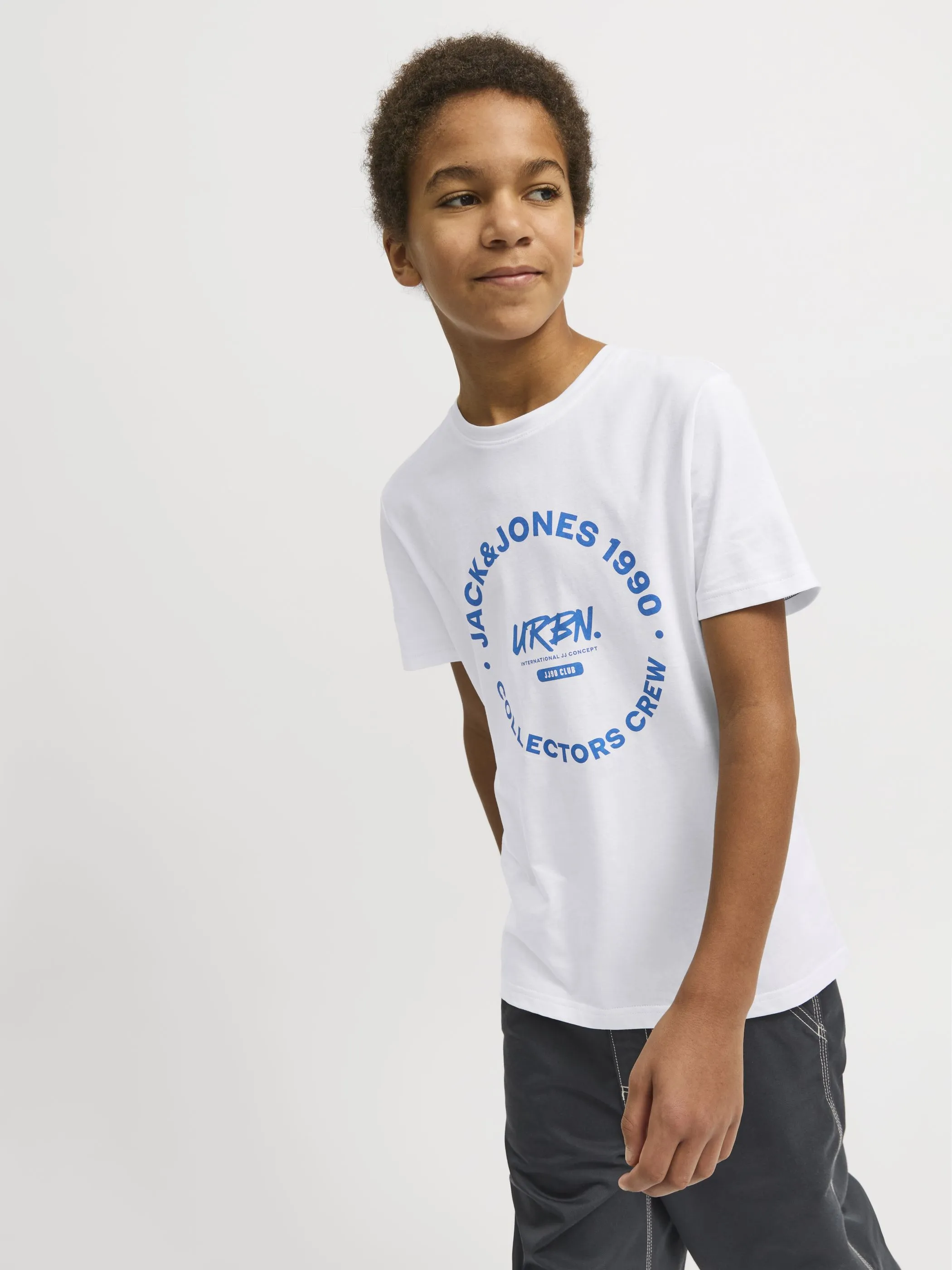 Jack&Jones Junior 12270001 JJSIMON TEE SS CREW N Weiß 904157 178074001