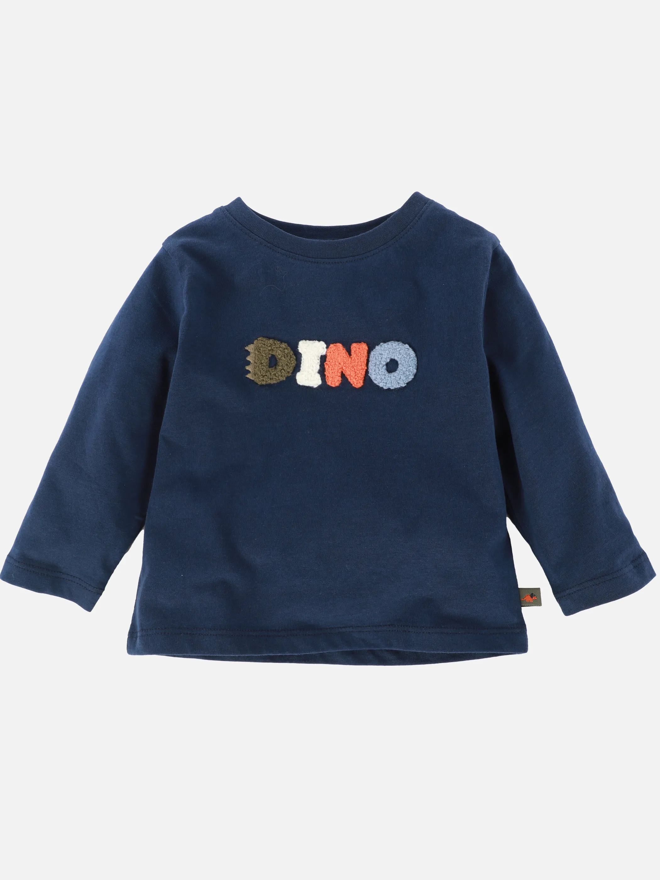 Bubble Gum BJ Longsleeve mit Dino Frotte Schriftzug Blau 899438 BLAU 1