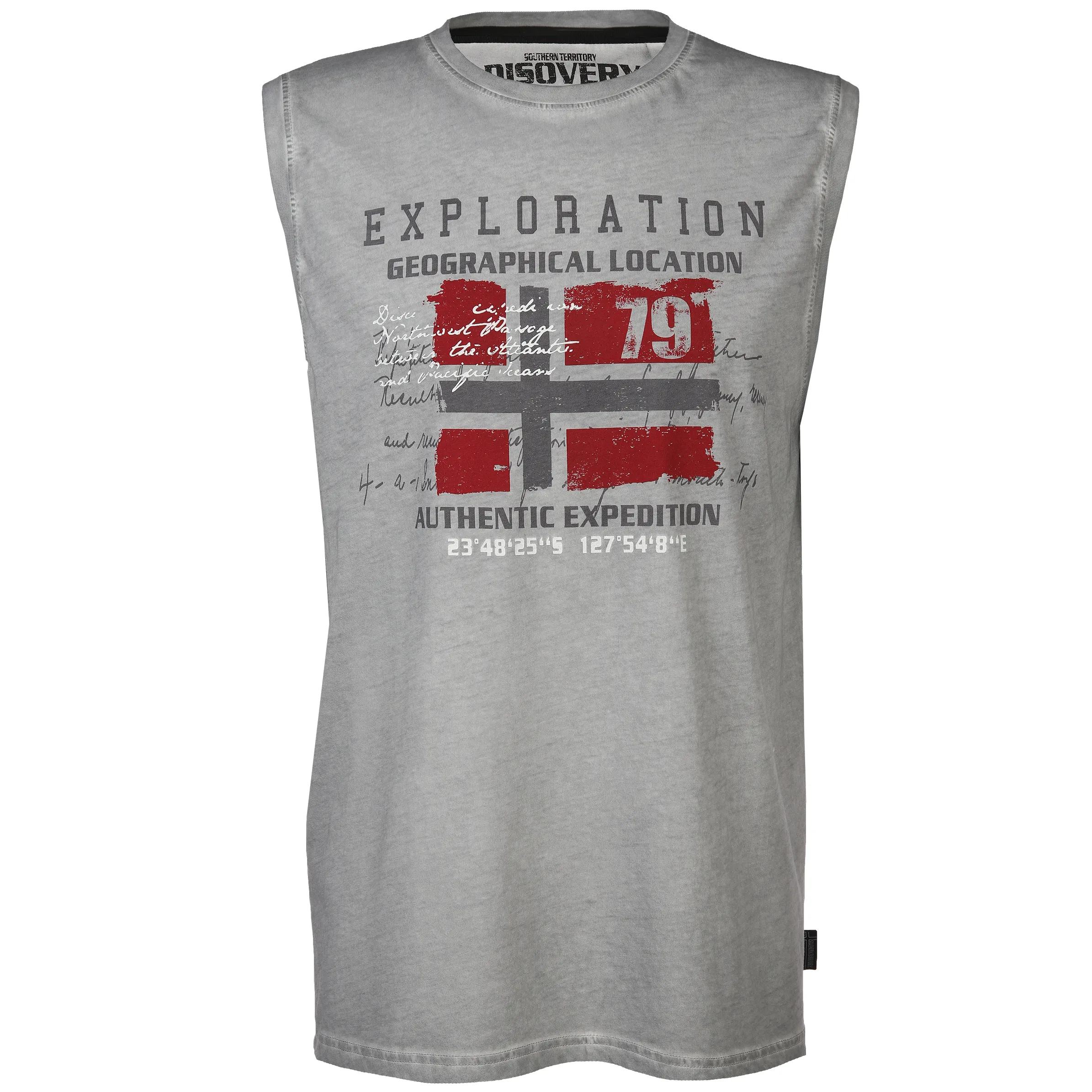 Southern Territory He. Muscleshirt oilwash Grau 876082 GRAU 1