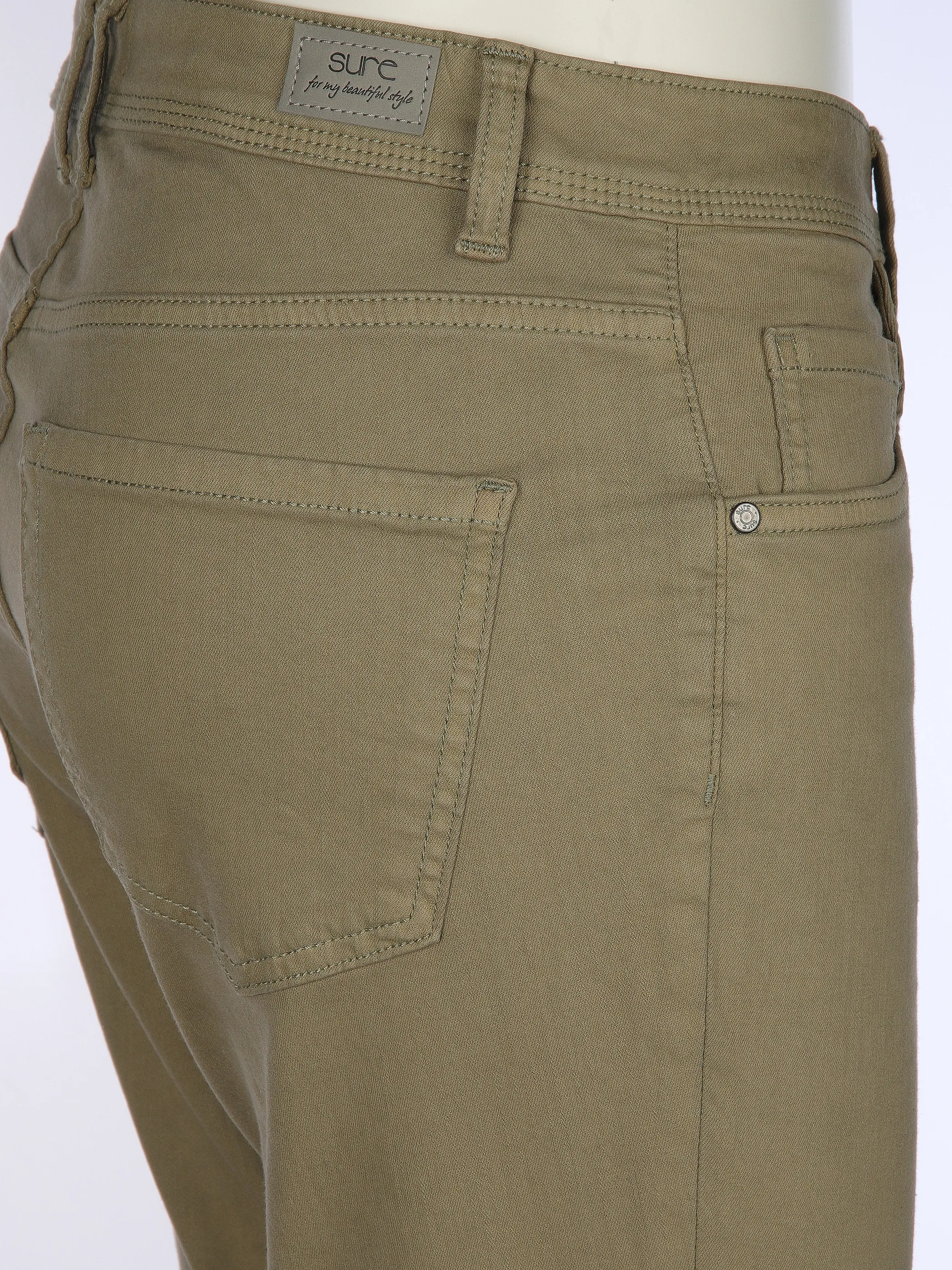 Sure Da-Jeans "Tanita" superslim Oliv 904263 OLIVE 4