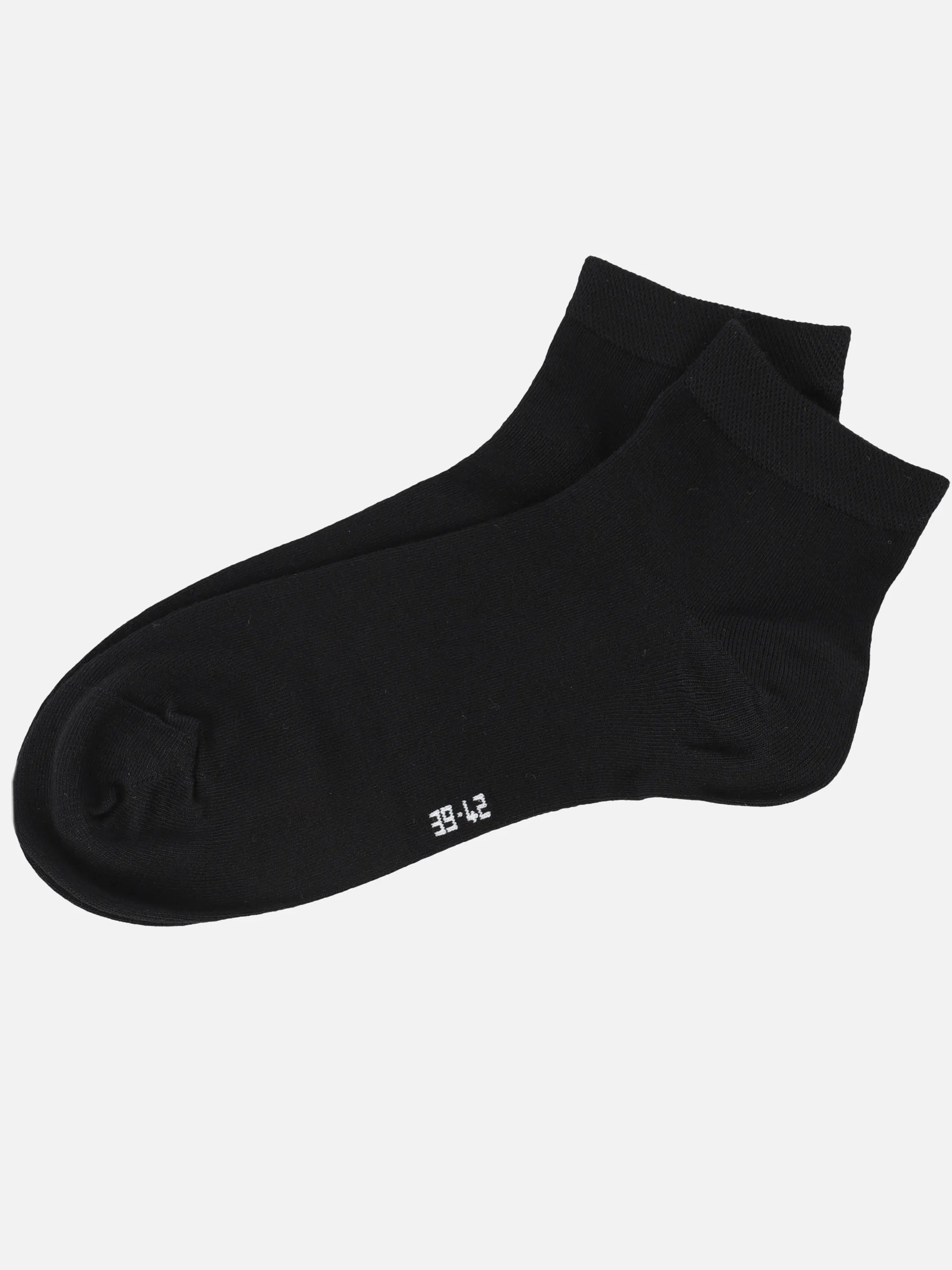 He. Bambuskurzschaftsocken 2er Schwarz 900266 SCHWARZ 2