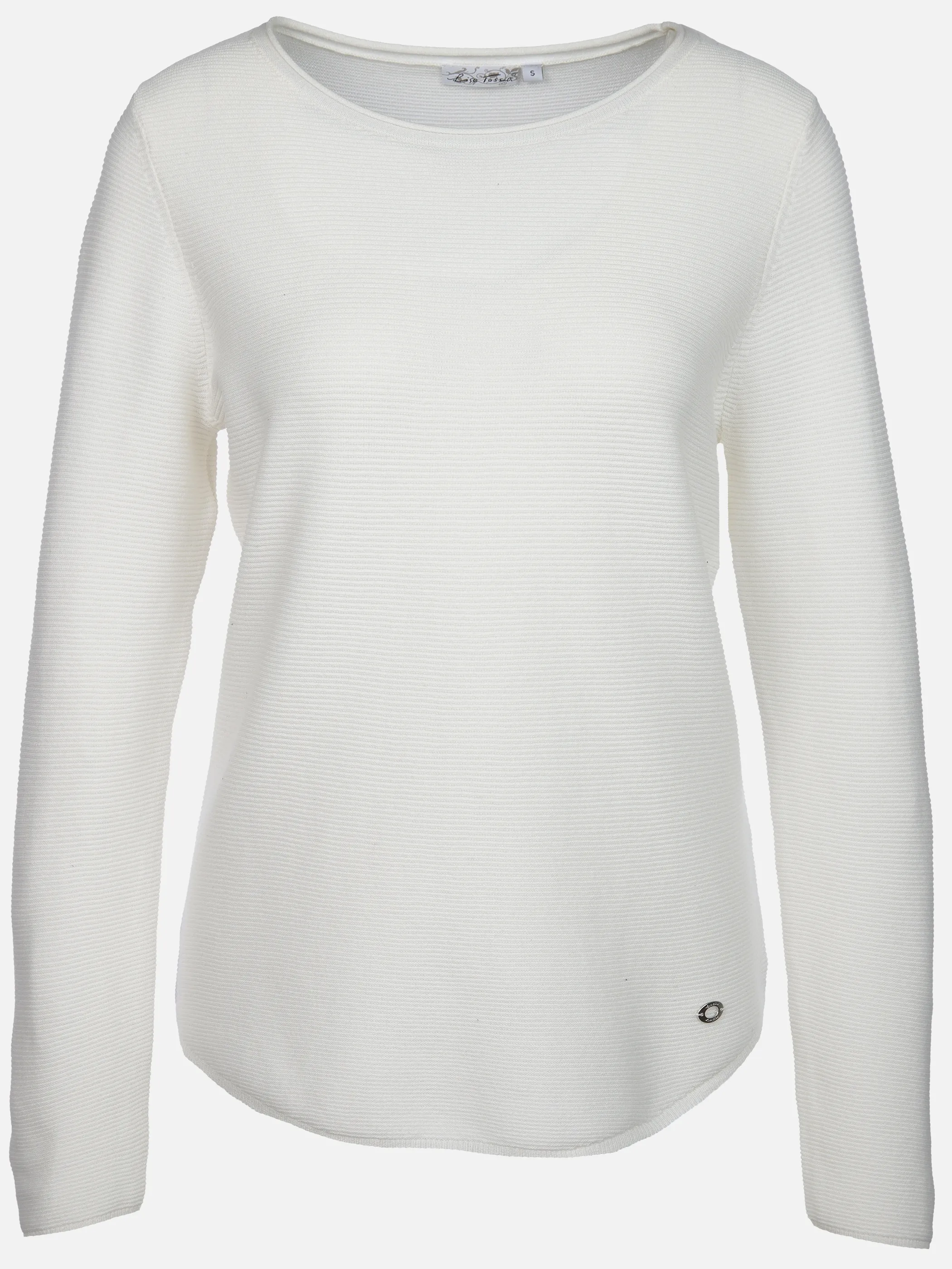 Lisa Tossa Da-Struktur-Pullover Weiß 905176 OFFWHITE 1