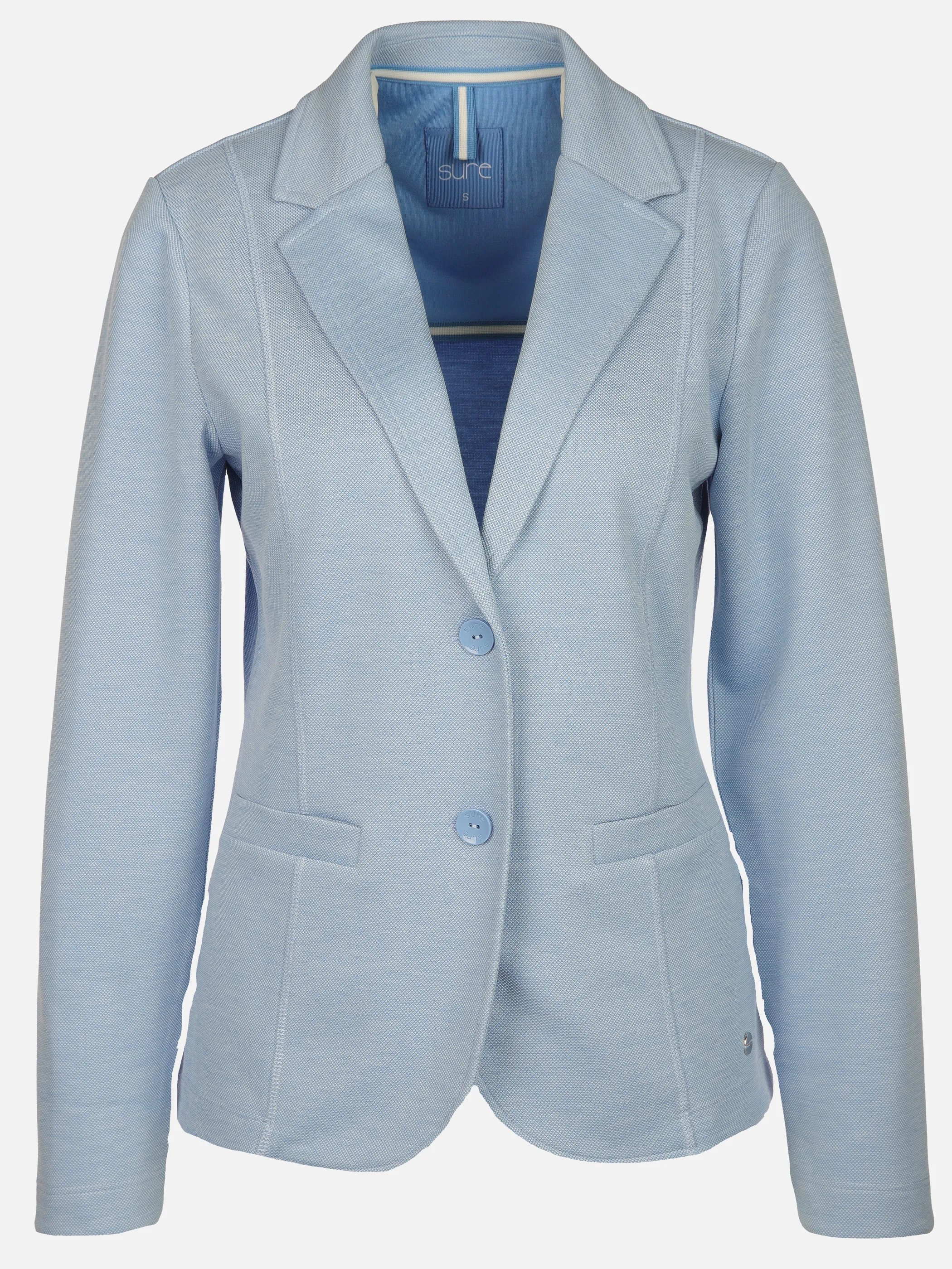 Sure Da-Jersey-Blazer m.2 Knöpfen Blau 878389 BKUE 1