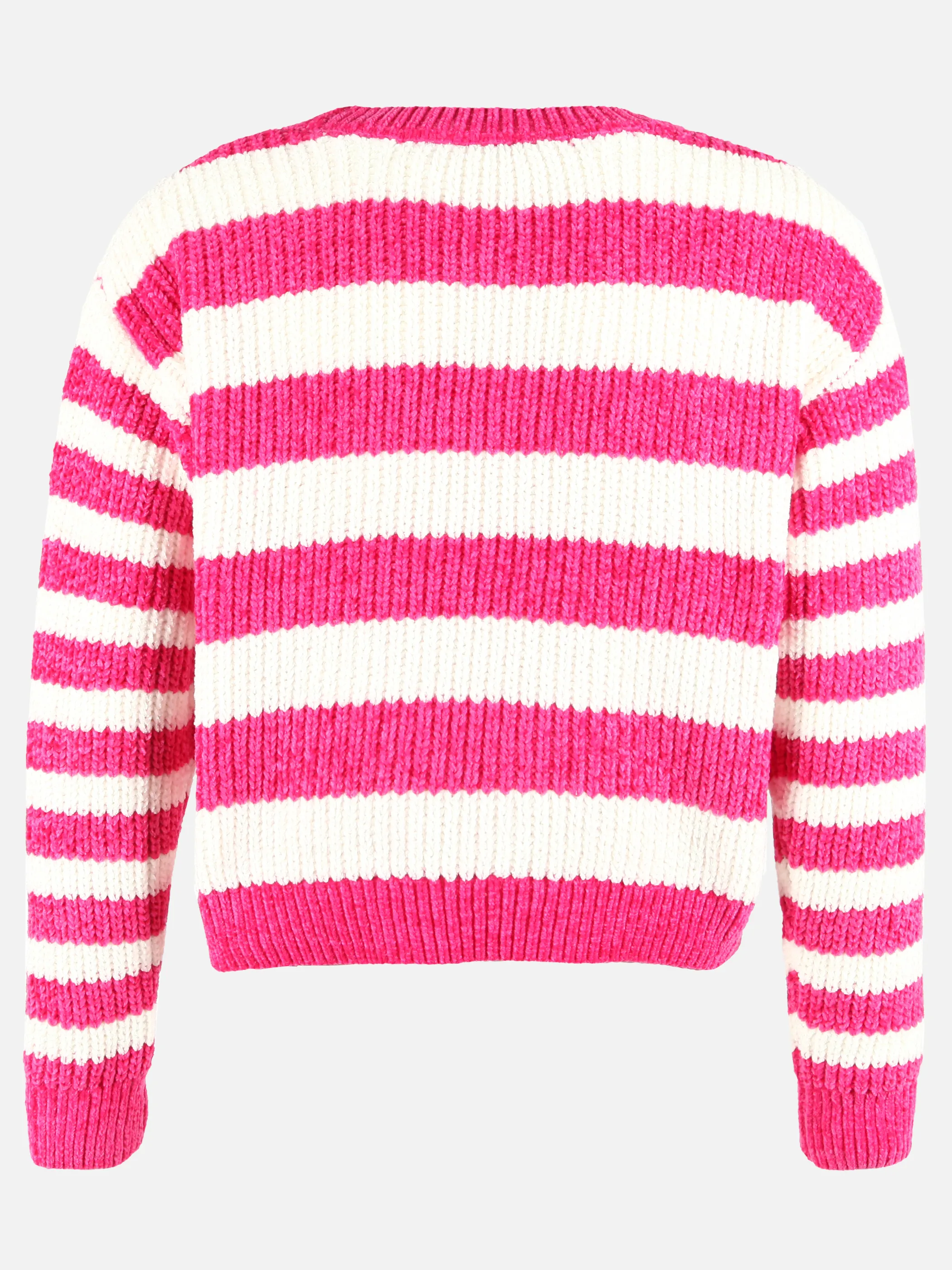 Stop + Go JM Pullover gestreift in weiß + pink Pink 901440 PINK 2