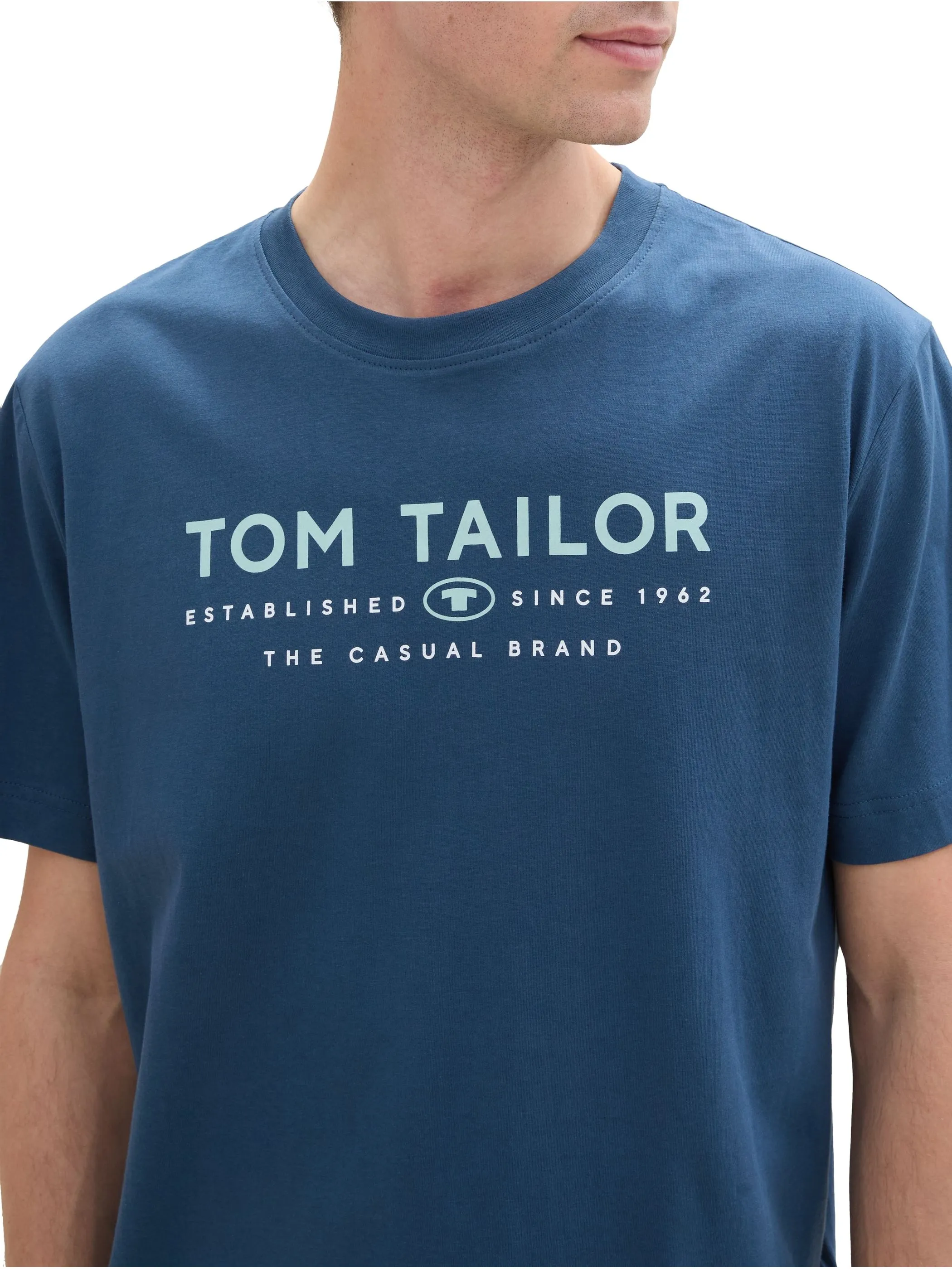 Tom Tailor 1043276 t-shirt with print Blau 898849 26779 3