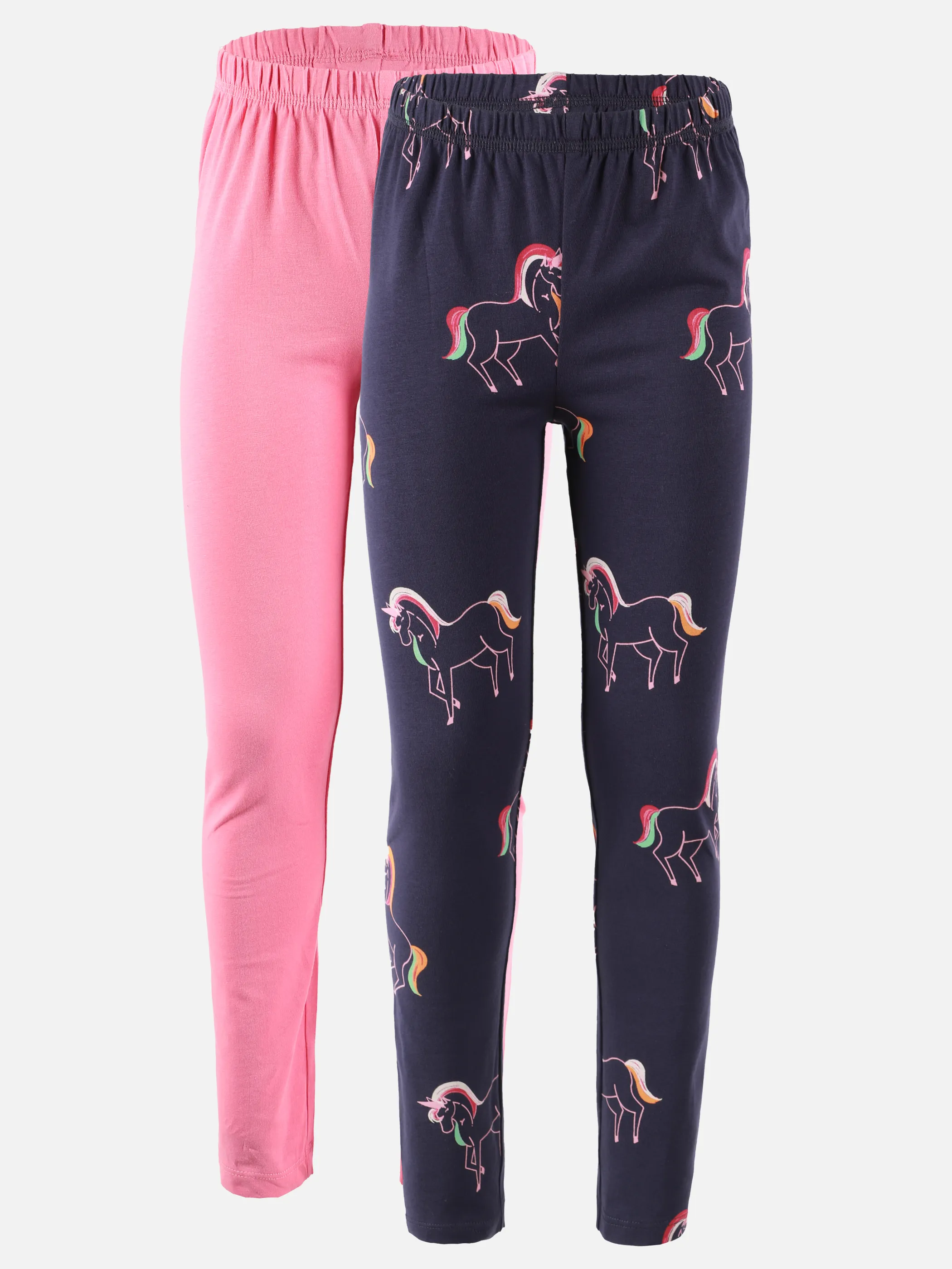 Stop + Go KM 2er Pack Leggings mit Einhorn AOP/Pink Bunt 905431 BUNT 1