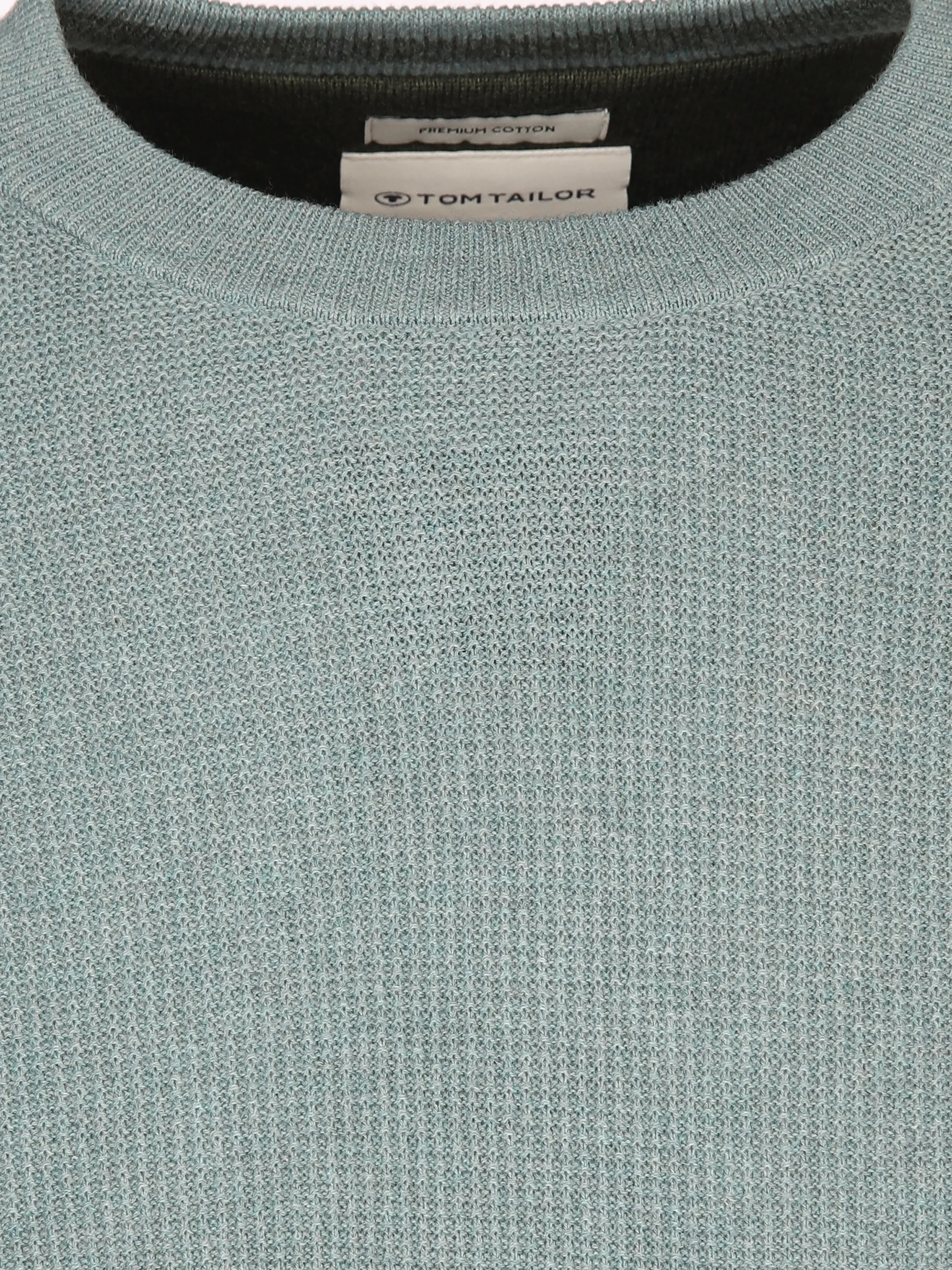 Tom Tailor 1042453 NOS structured crewneck knit Blau 898700 13158 3