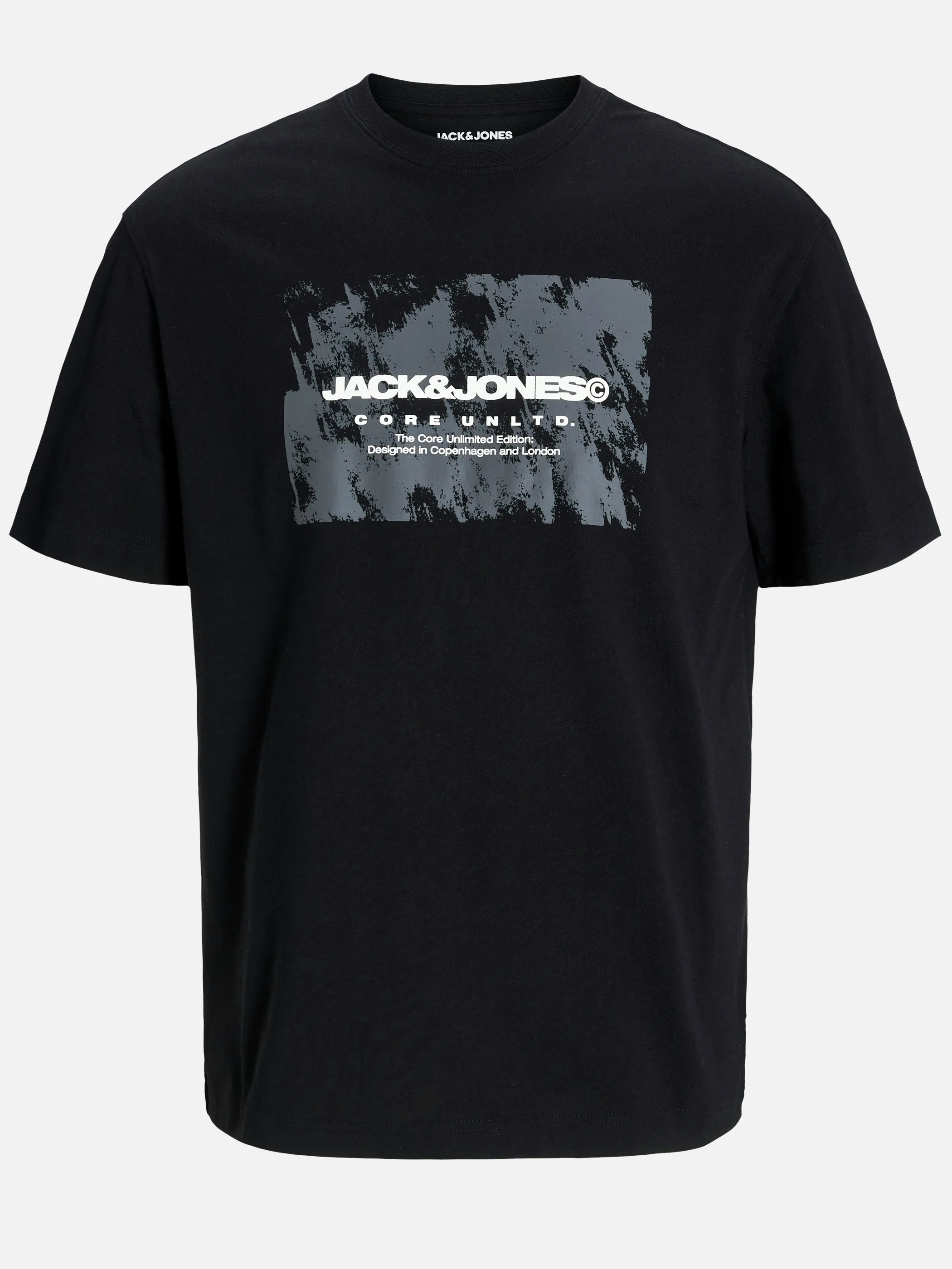 Jack Jones 12264029 JCOAERO FRONT PRINT T Schwarz 901504 178012 1