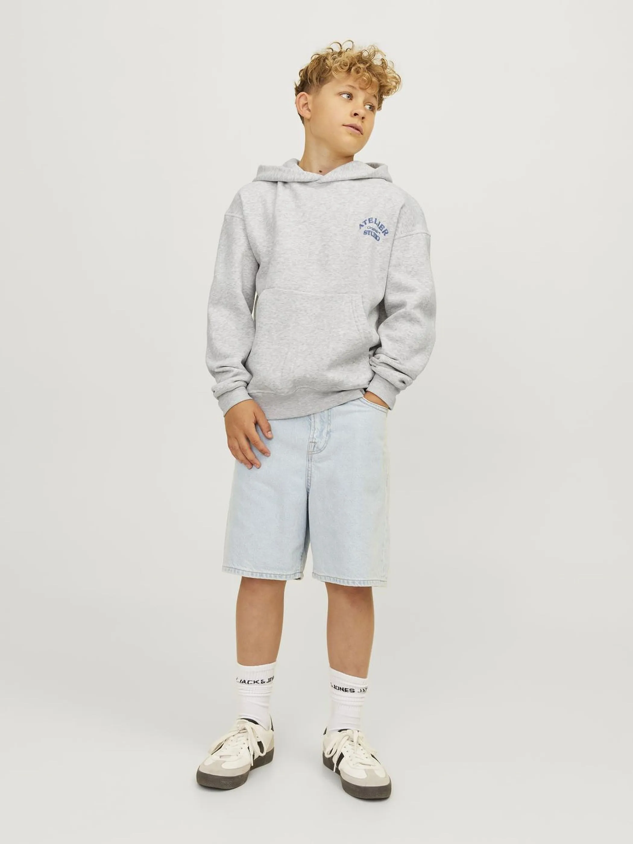 Jack&Jones Junior 12263289 JORBROOKLYN BACK SWEA Weiß 903620 200349001 4