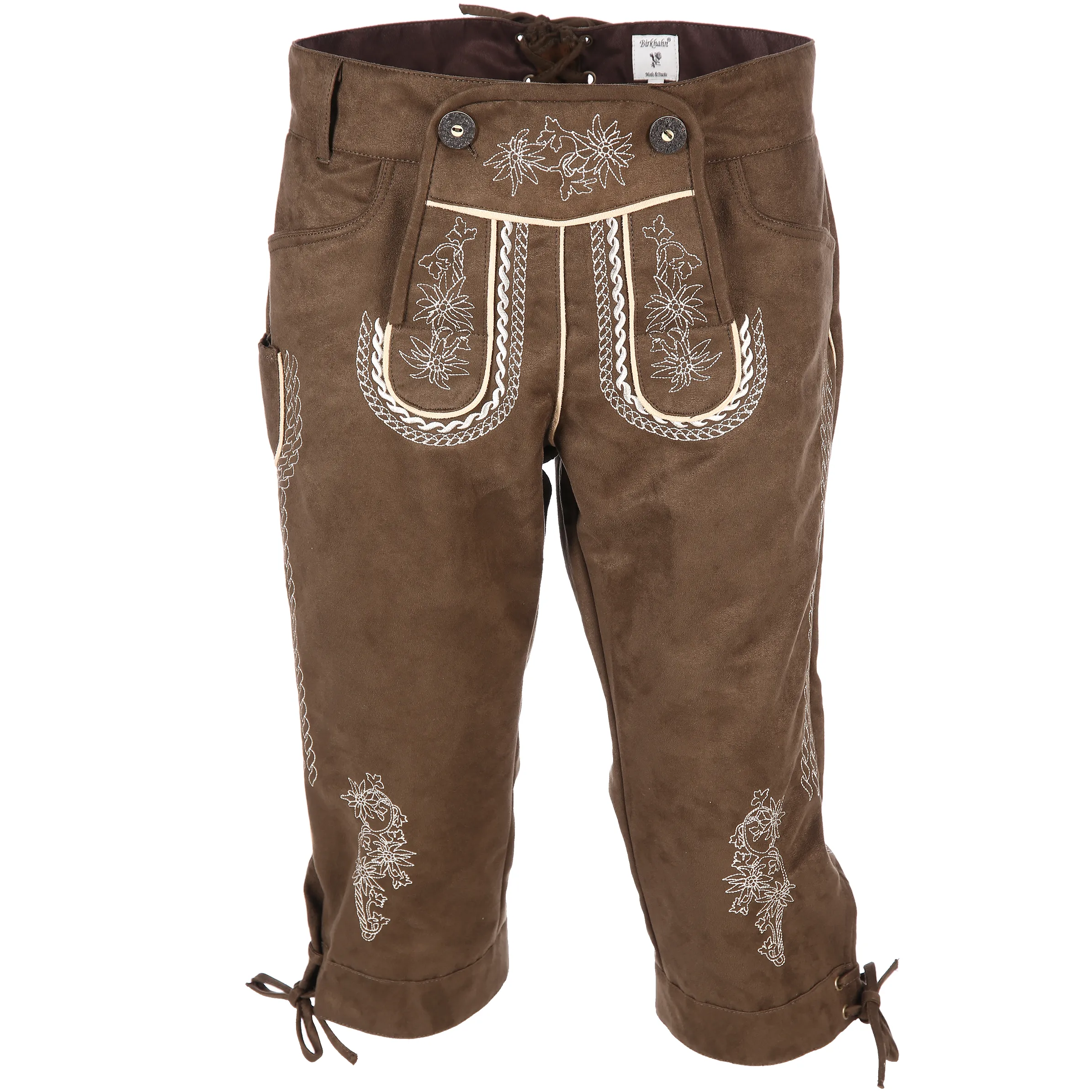 Birkhahn Mode und Tracht He. Trachtenhose 3/4 Braun 797594 DK BRAUN 1