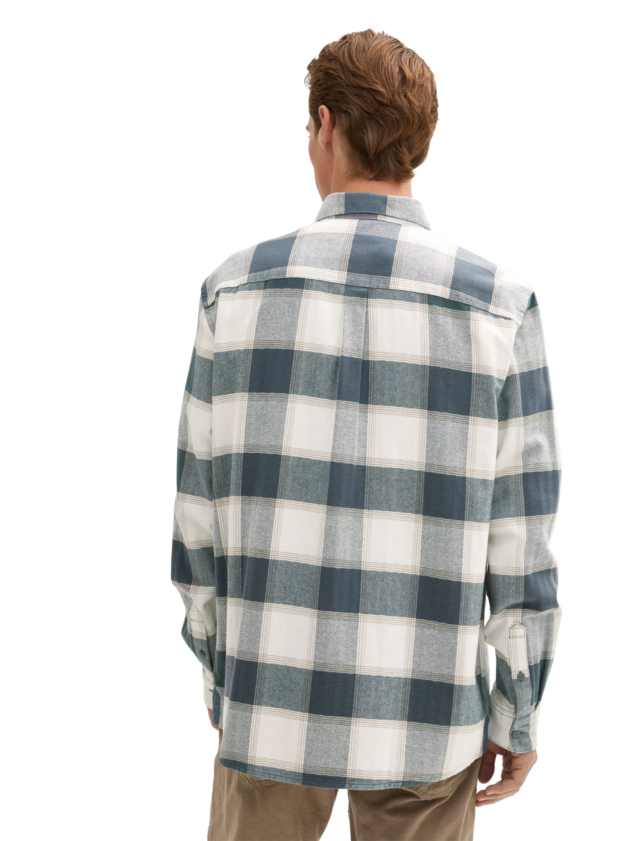 Tom Tailor 1043798 comfort checked shirt Weiß 903294 36634 2