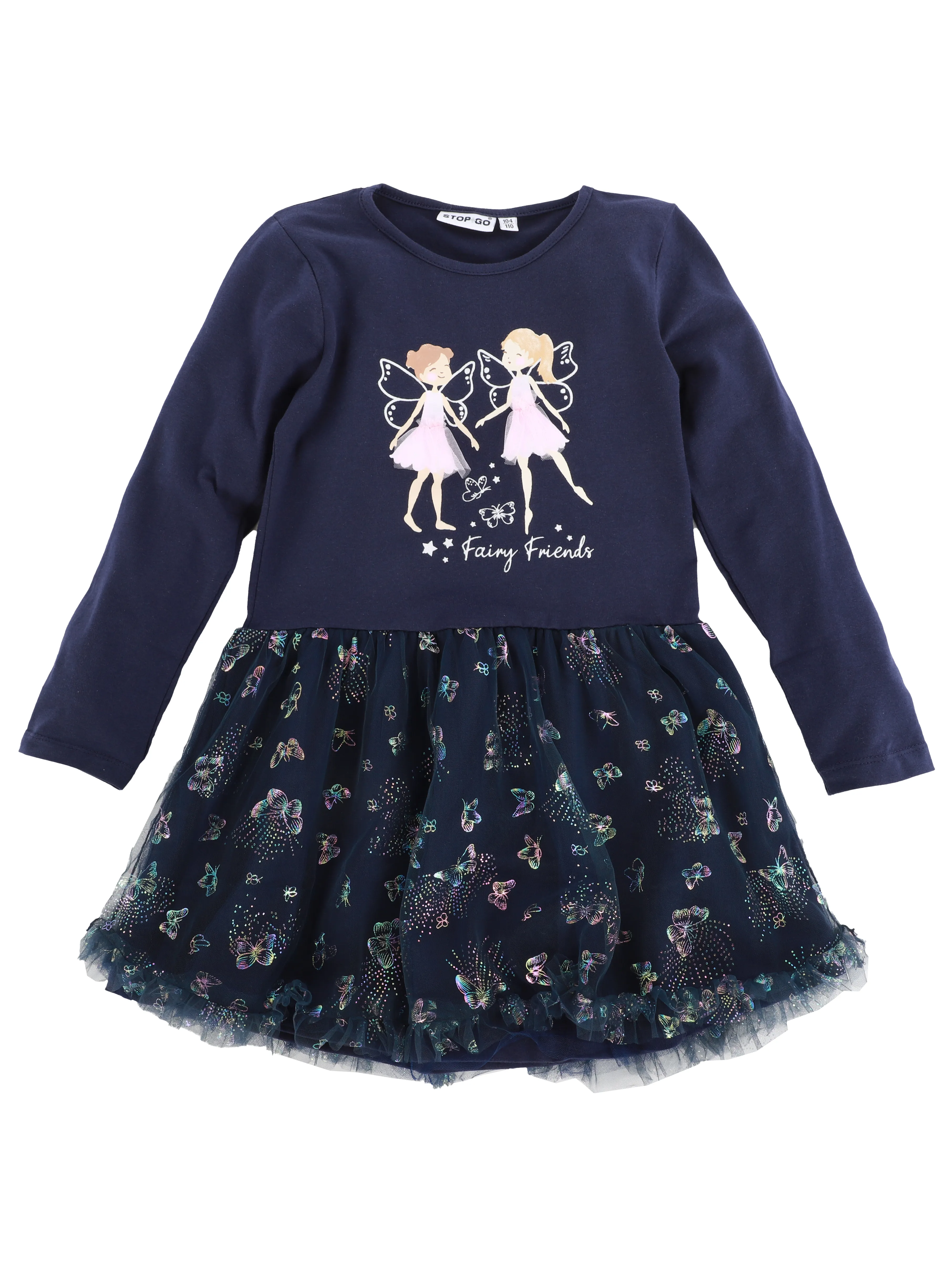 Stop + Go KM Tüllkleid langarm mit Ballerina in navy Marine 898890 NAVY 1