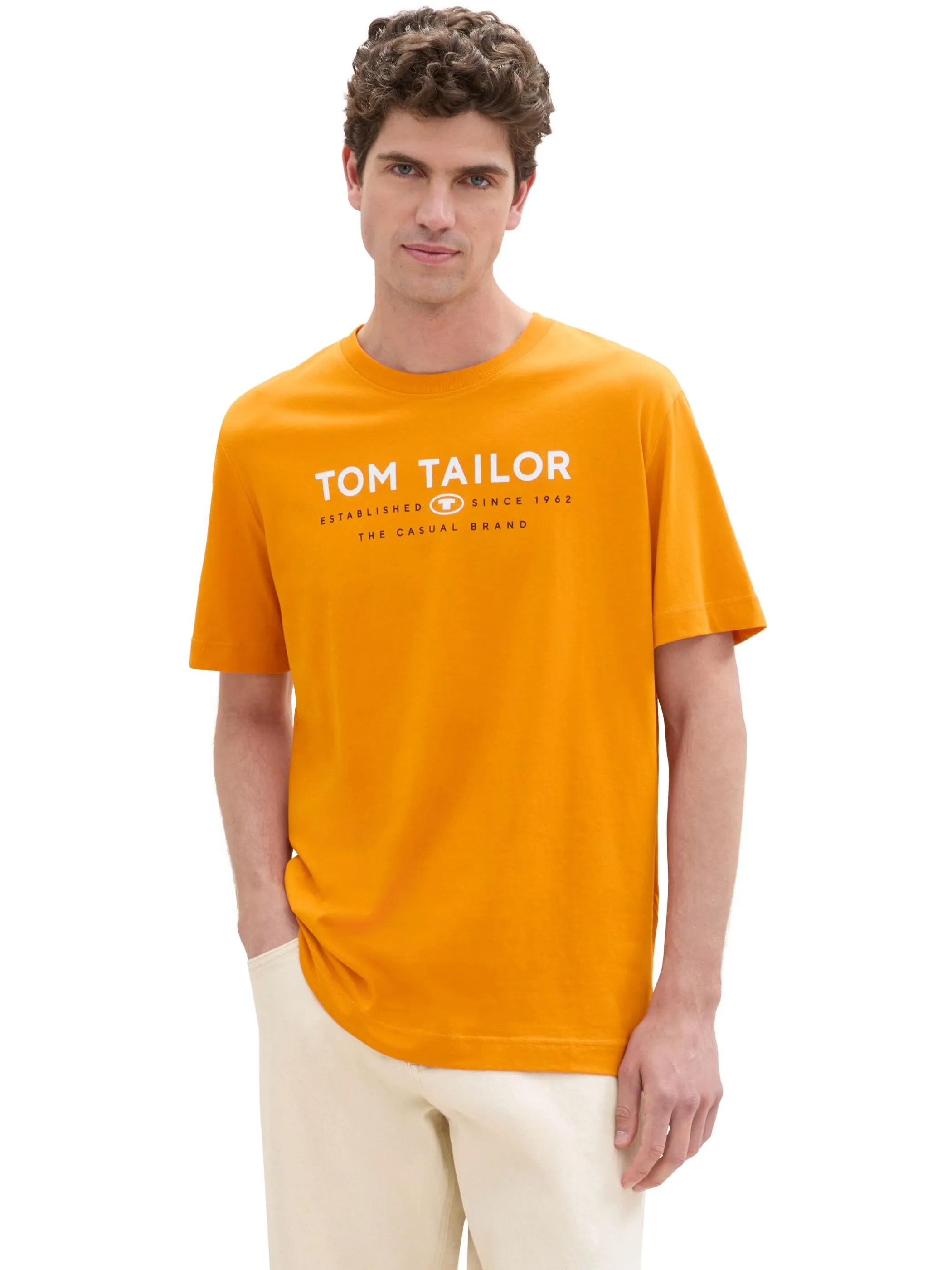 Tom Tailor 1043276 t-shirt with print Orange 898849 12392 4