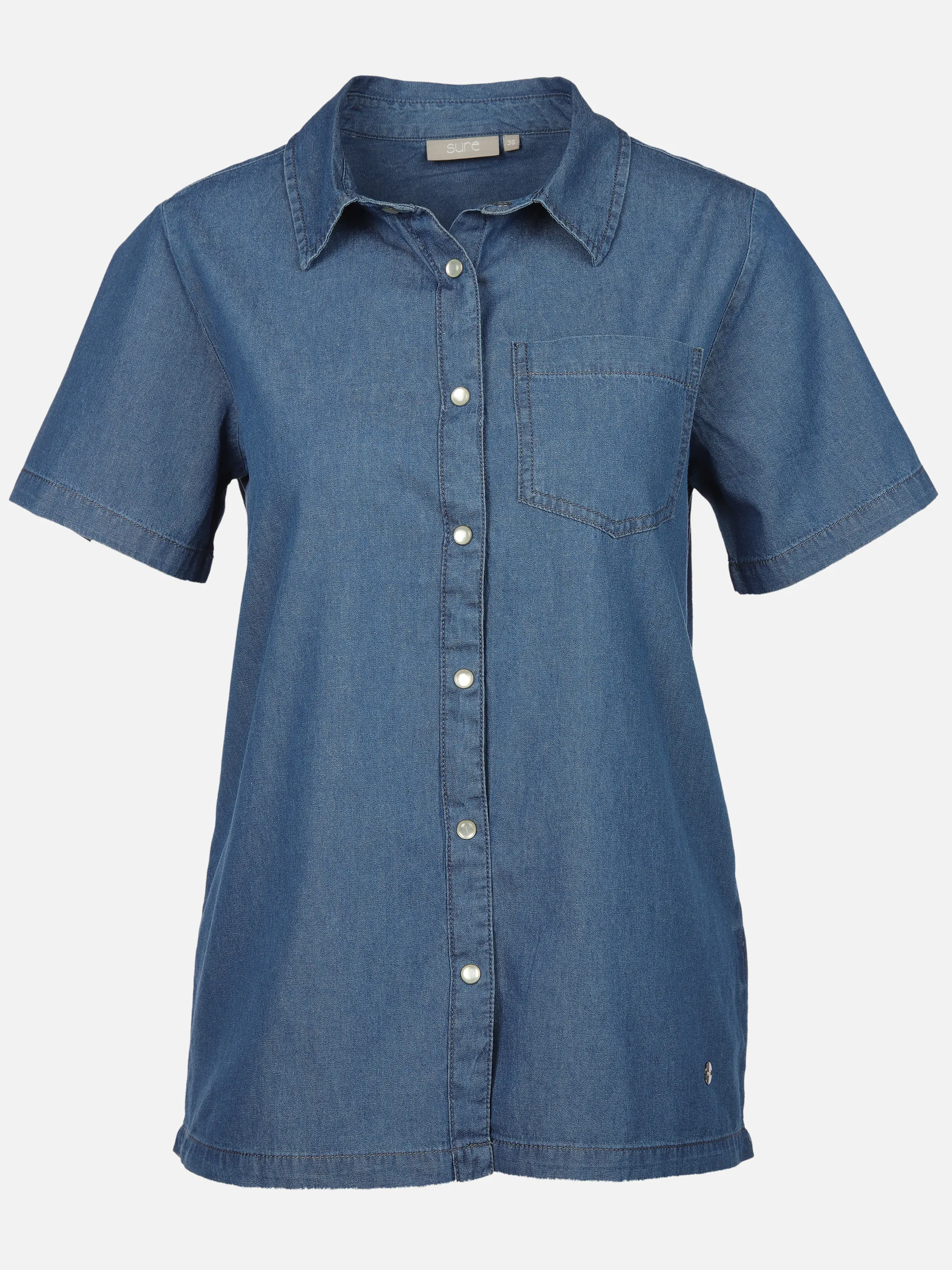 Sure Da-Bluse Blau 908369 DENIM 1