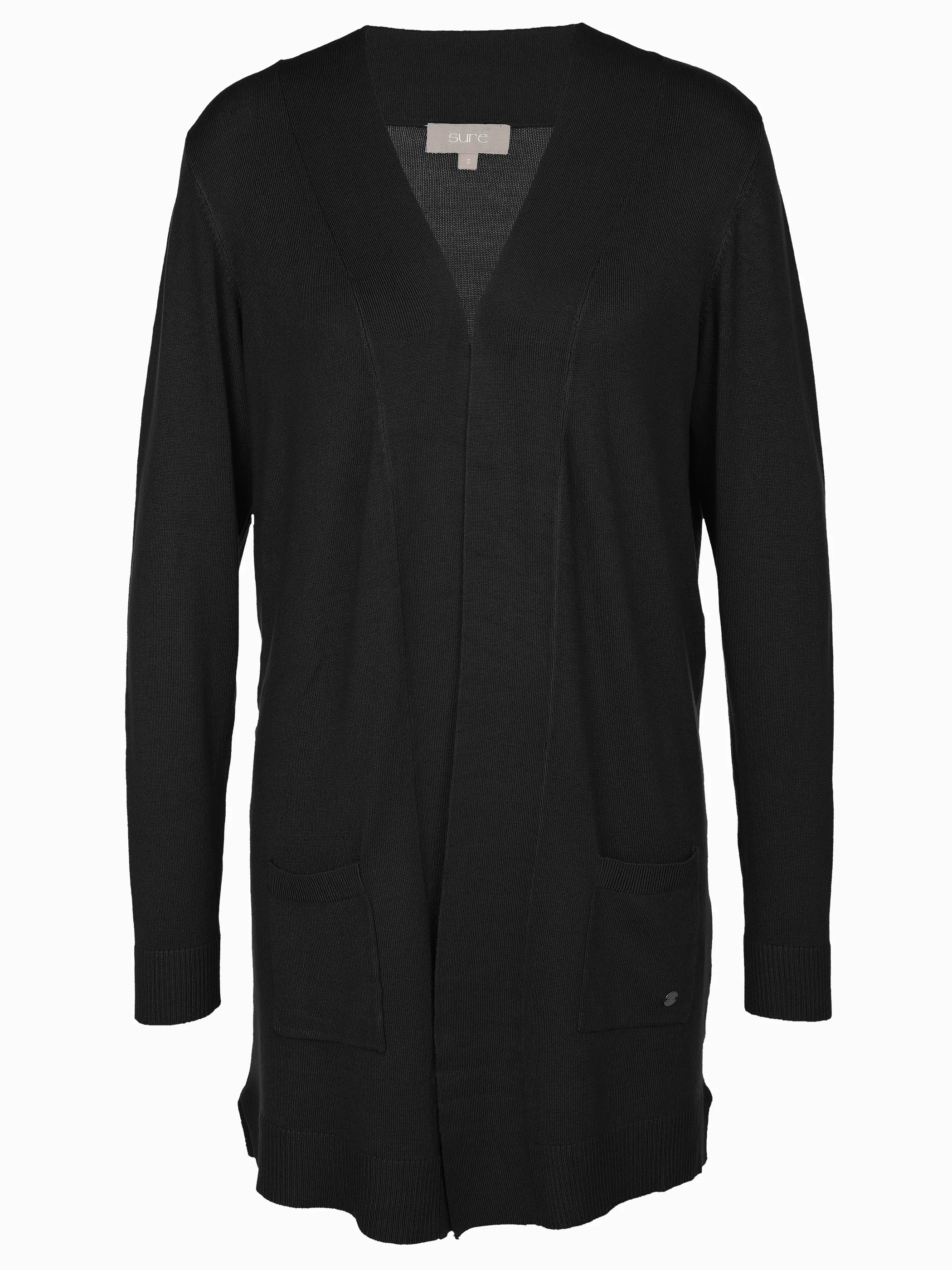 Sure Da-Cardigan offen Schwarz 900448 SCHWARZ 1