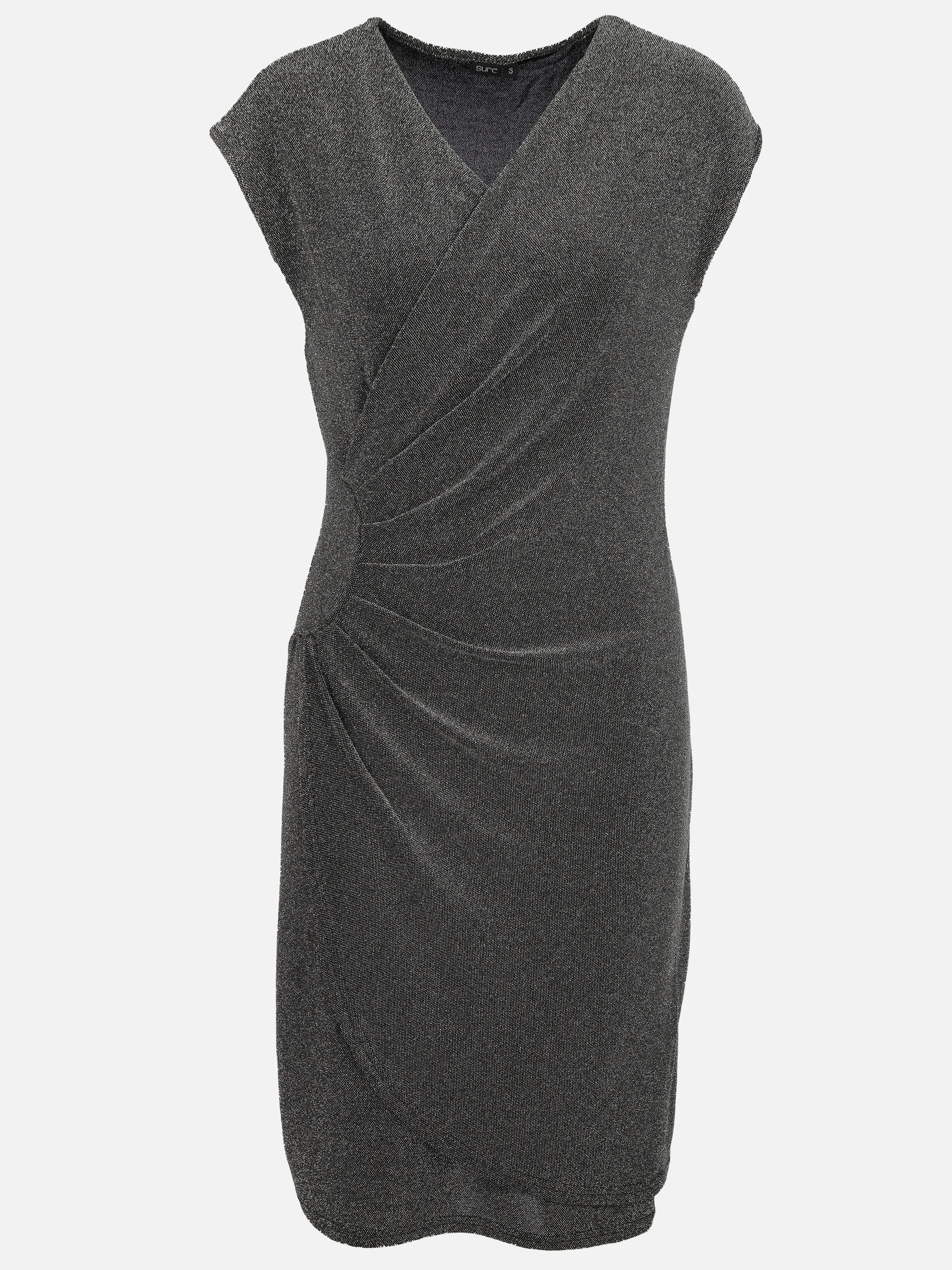 Sure Da-Lurex-Jersey-Kleid Grau 901219 SILBER 1