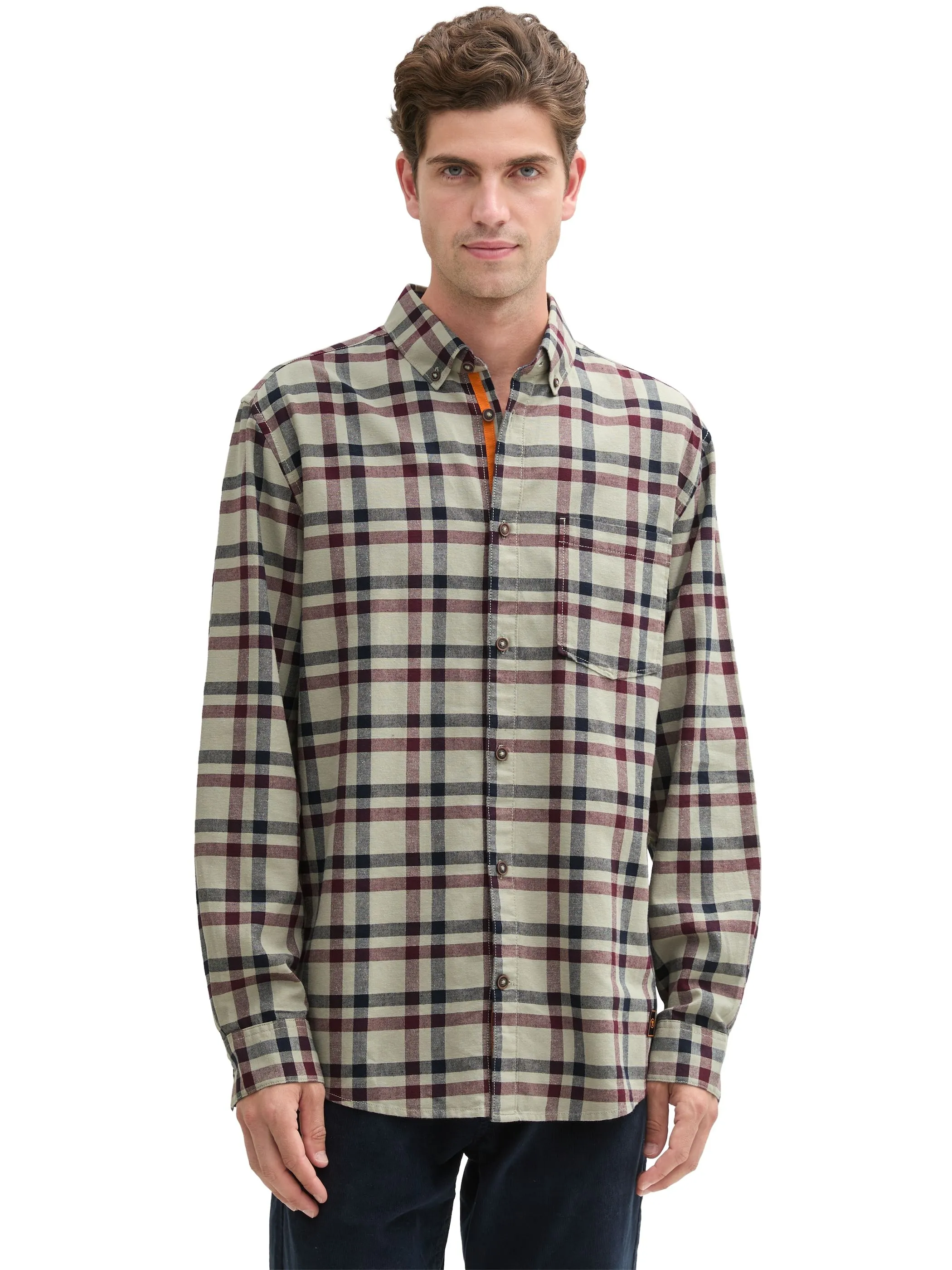 Tom Tailor 1043818 checked shirt Grün 903299 36710 5