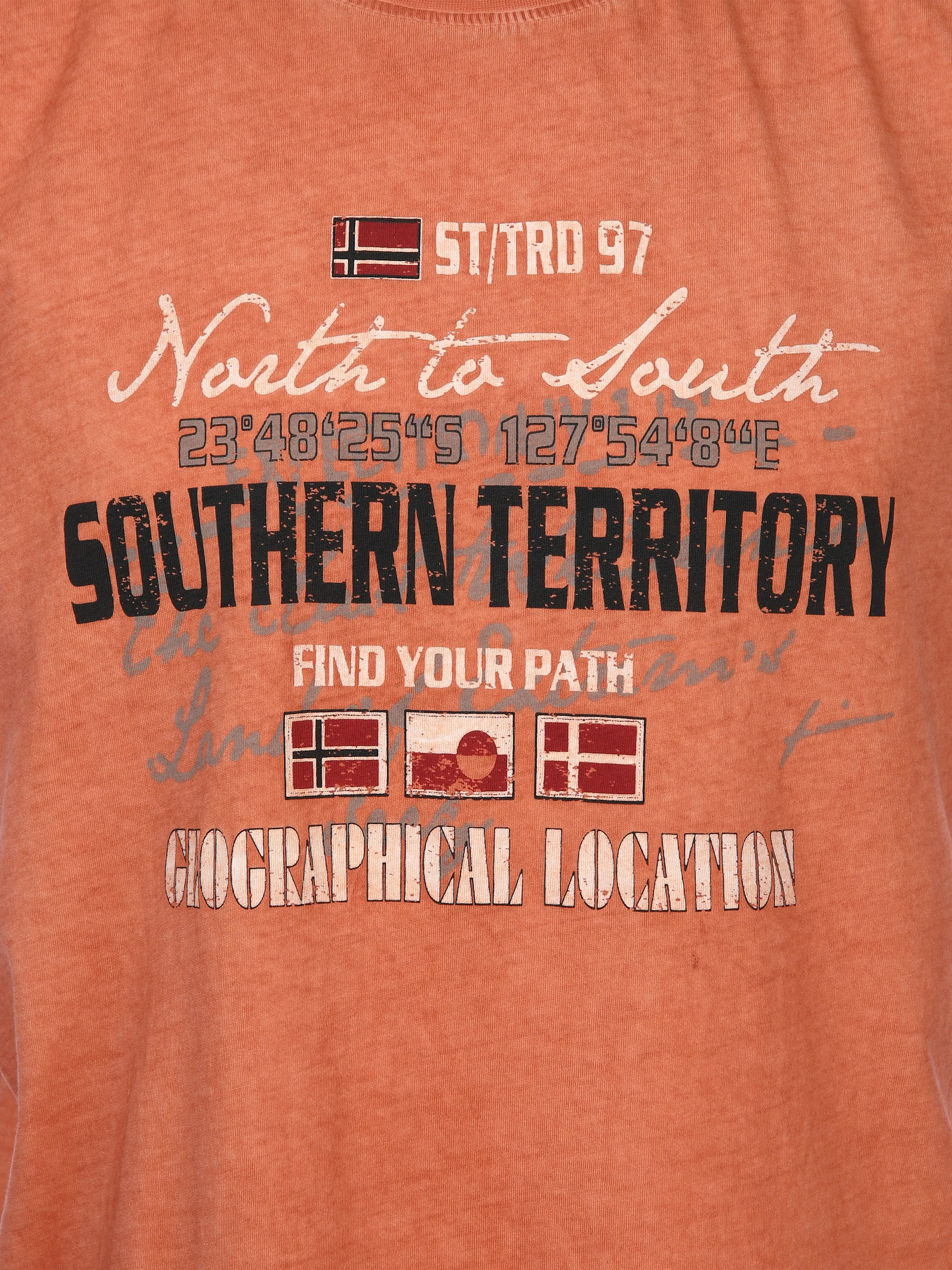 Southern Territory He. Muscleshirt oilwash Orange 894403 ORANGE 3