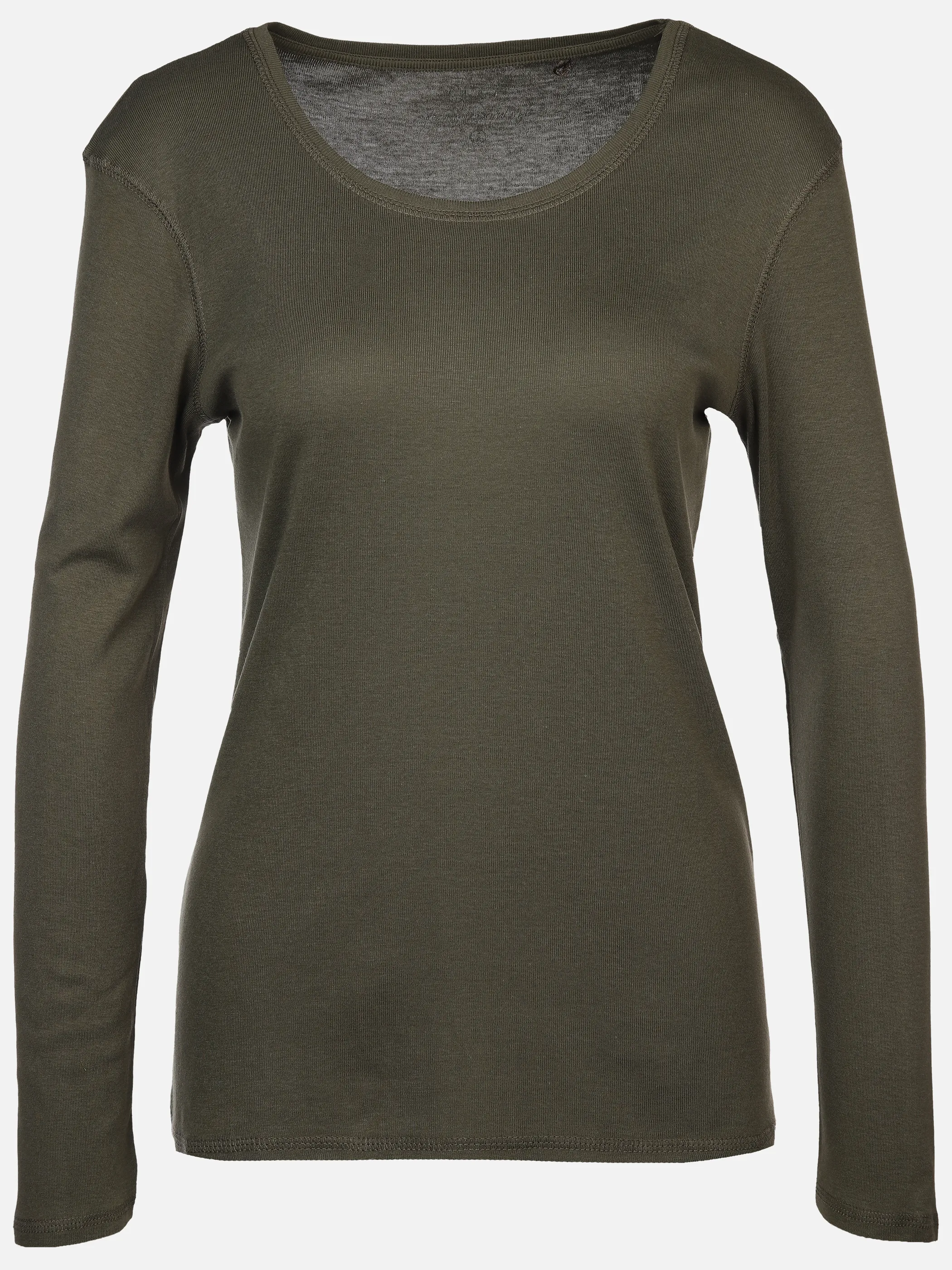 Sure Da-Basic-Shirt langarm Oliv 897614 OLIVE 1