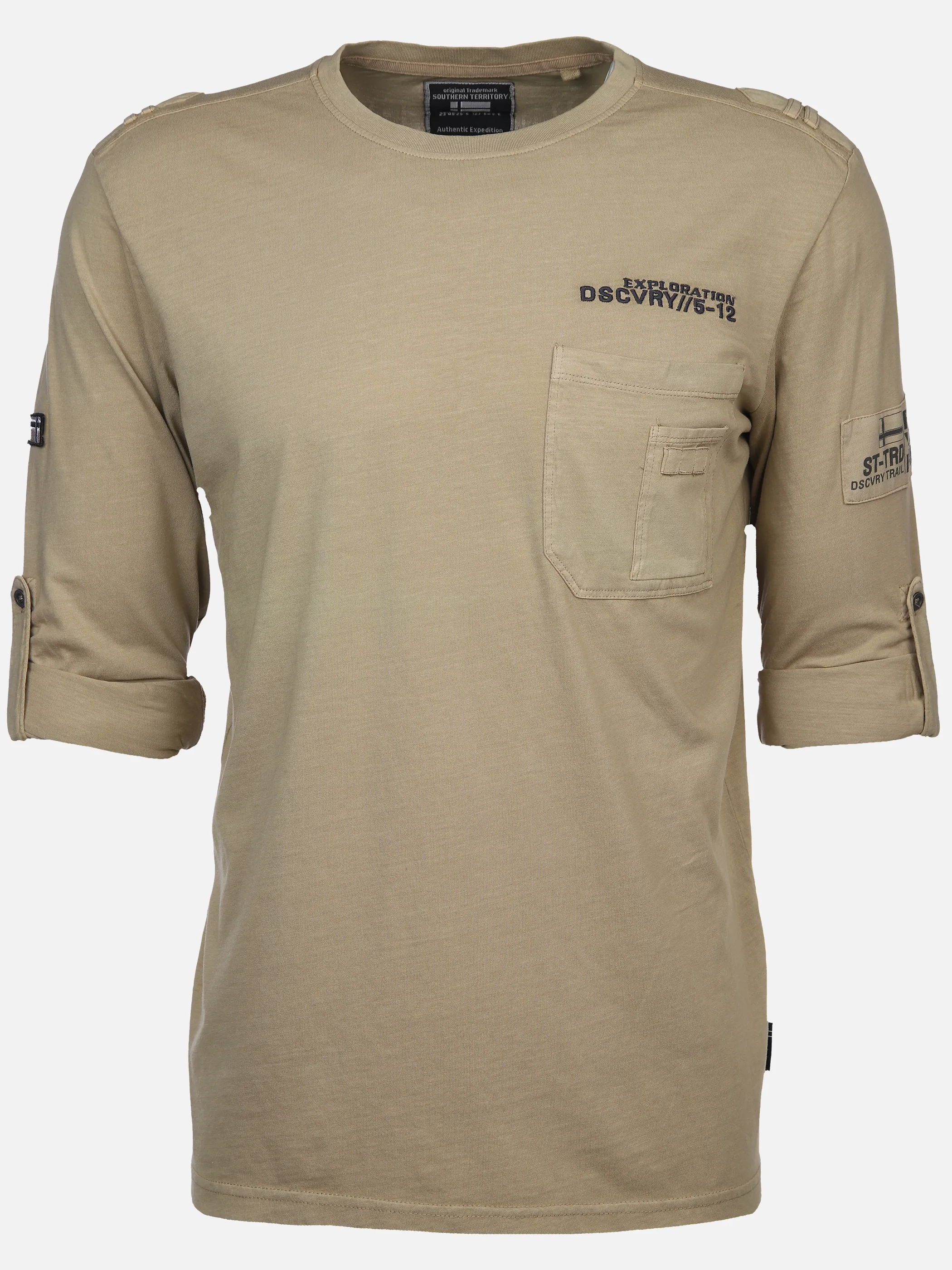 Southern Territory He. T-Shirt 1/1 Arm Cargo Krempelarm Beige 896805 CAMEL 1