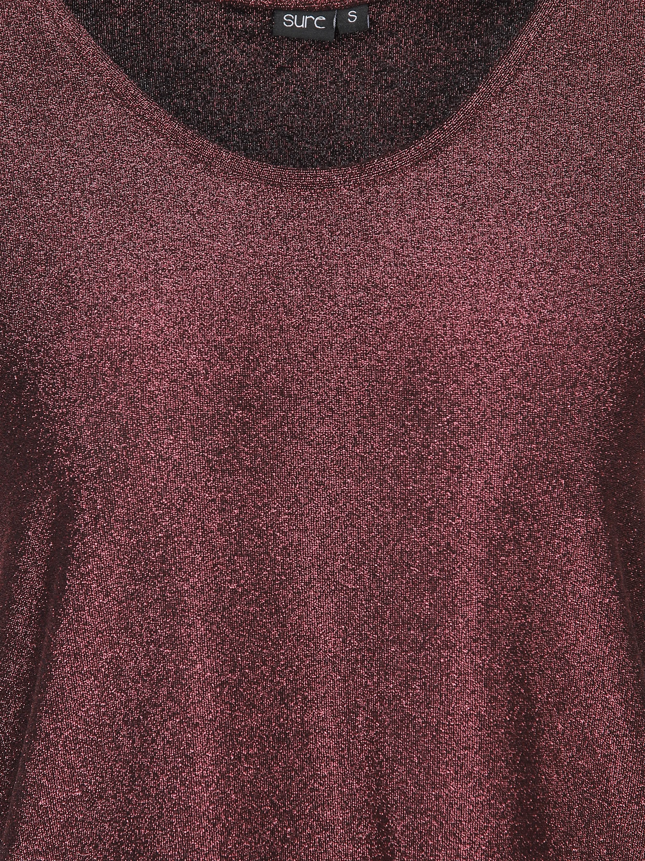 Sure Da-T-Shirt m. Lurex Rosa 902069 SW/ROSE 3