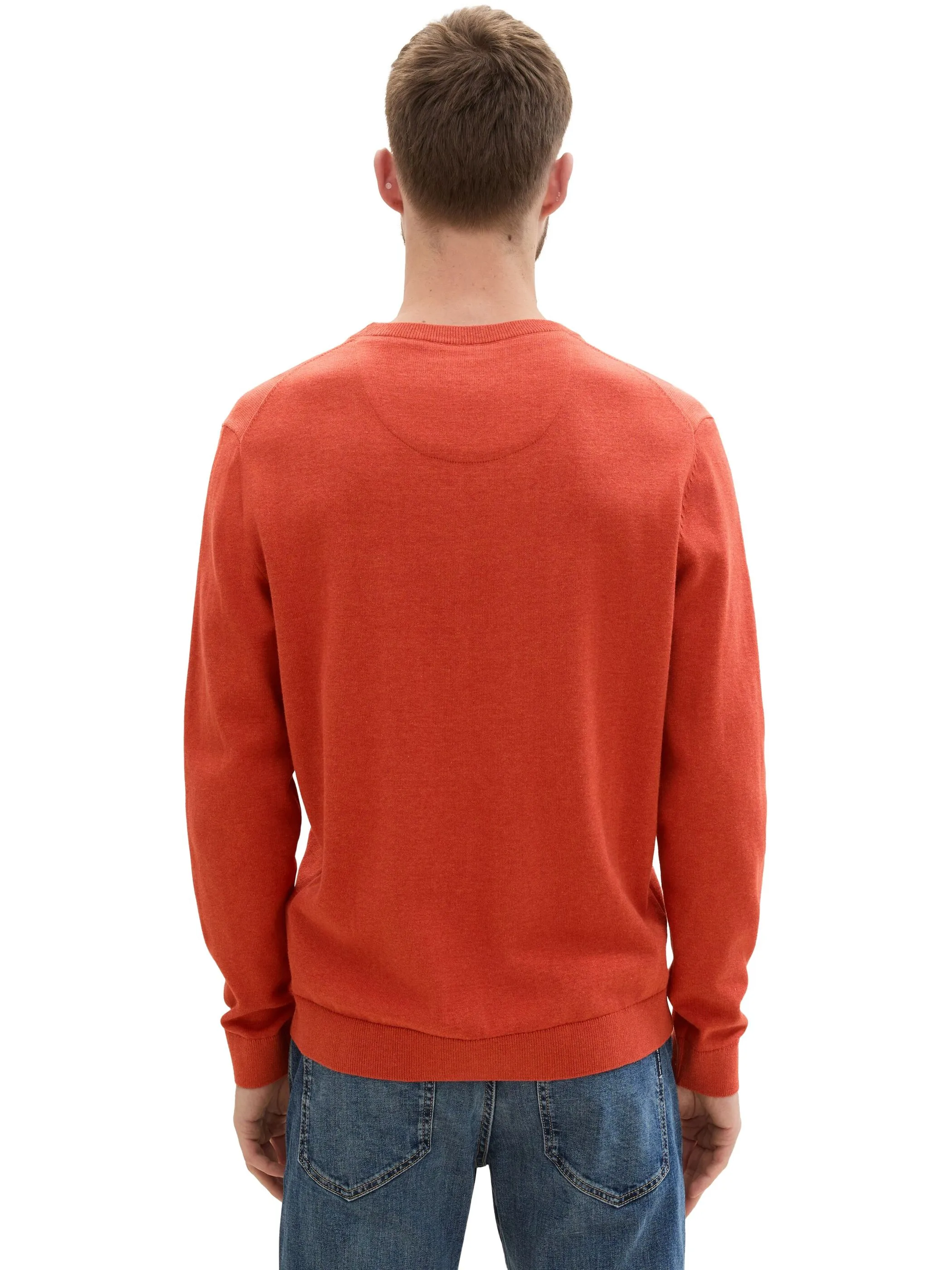 Tom Tailor 1039810 basic crewneck knit Orange 890938 36301 2