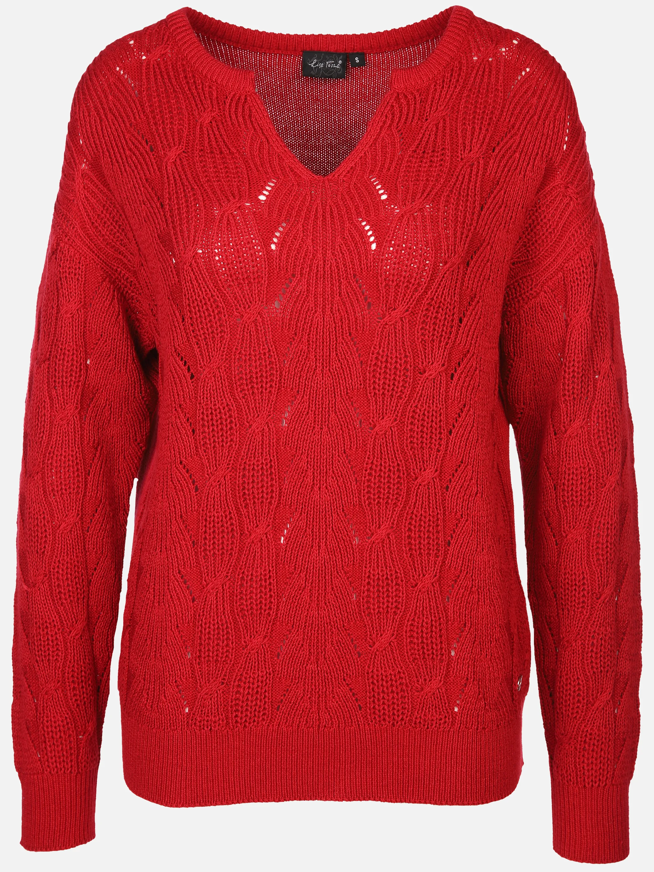 Lisa Tossa Da-Ajour-Pullover Rot 896759 ROT 1