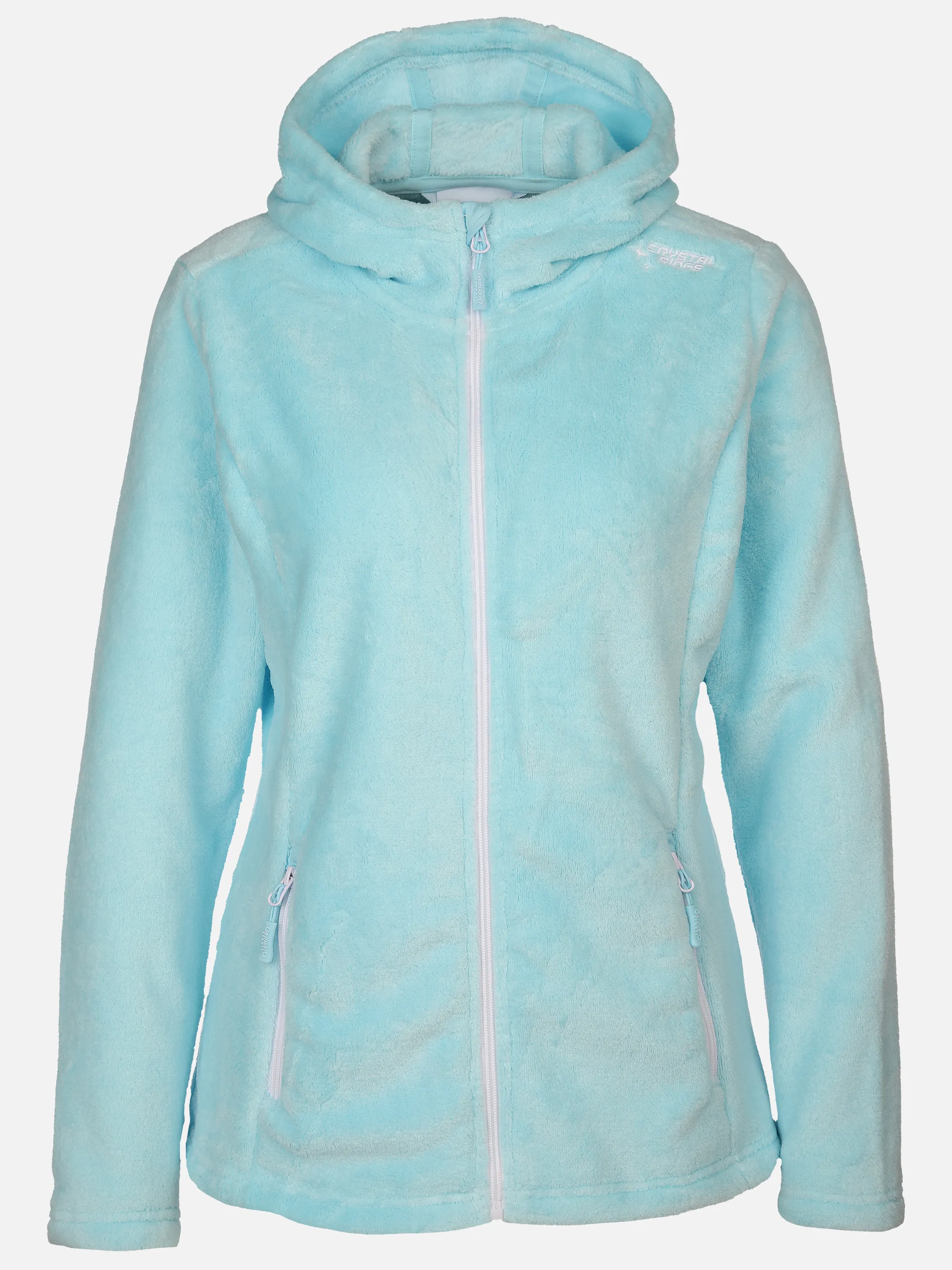 Grinario Sports Da- Flauschjacke mit Kapuze Blau 896830 ICE BLUE 1