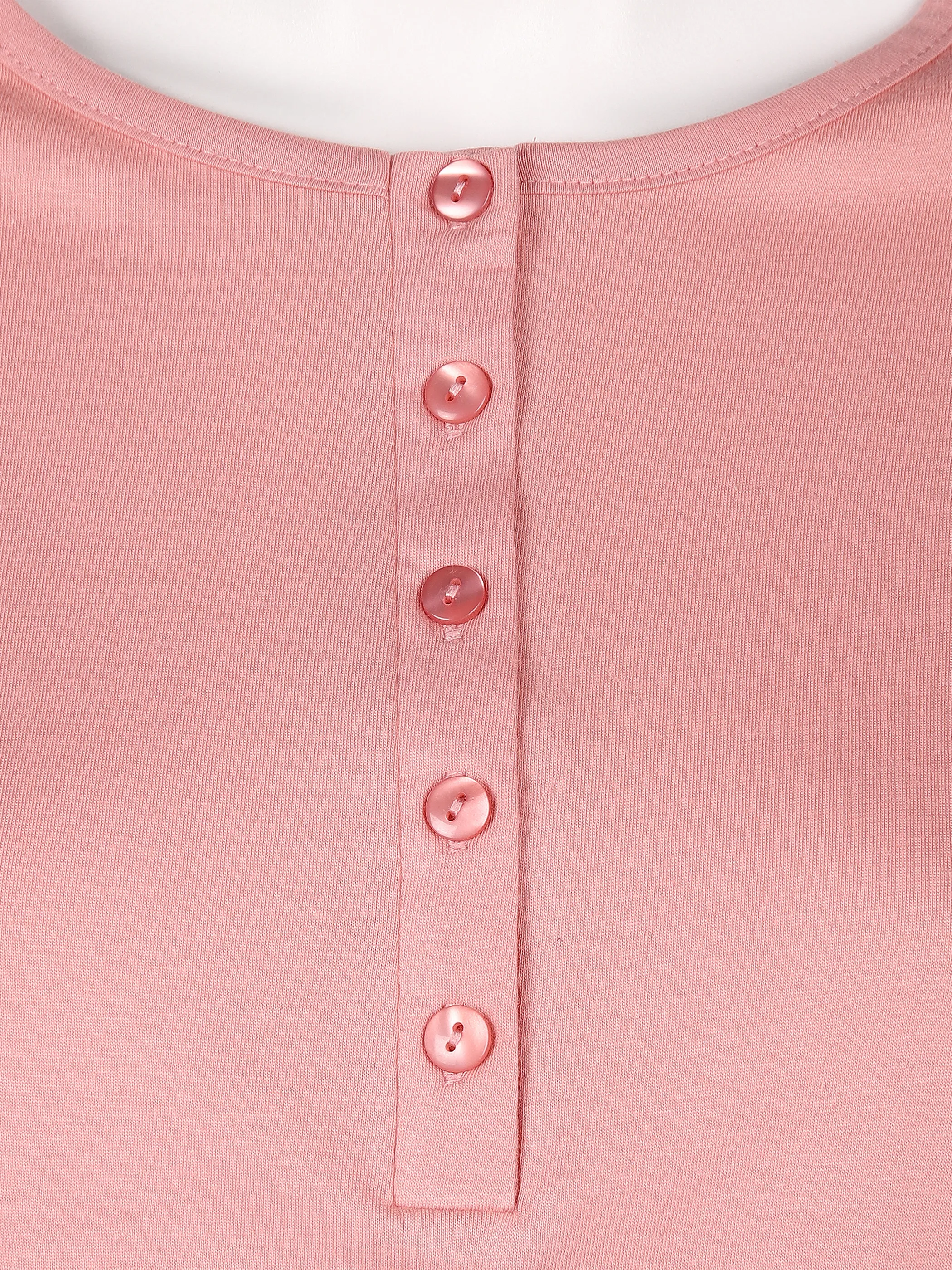 Sure Da. Shirt mit Knöpfen Rosa 844916 BORDEAUX 3