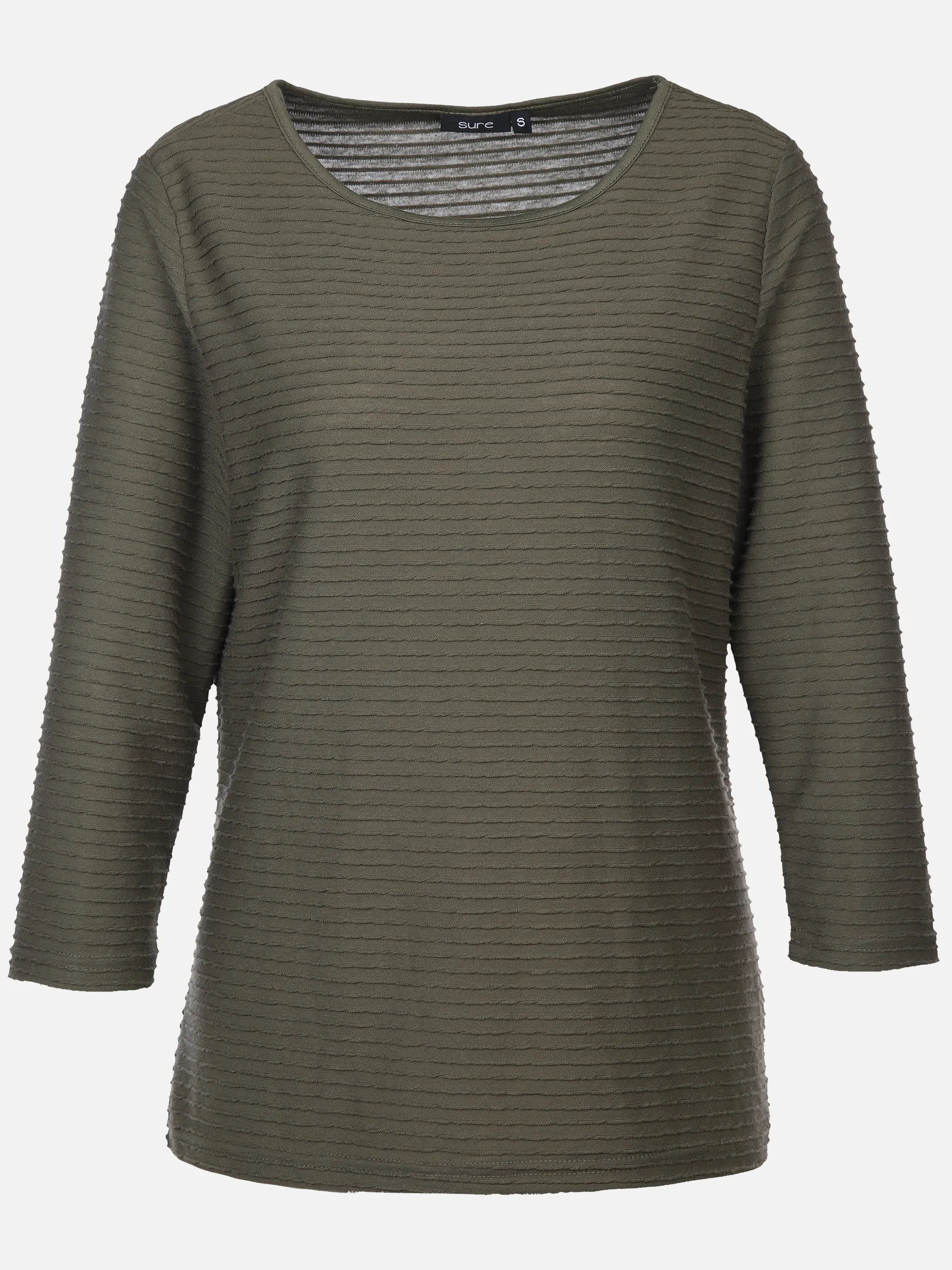 Sure Da-Struktur-Shirt 3/4 Arm Oliv 897641 OLIVE 1