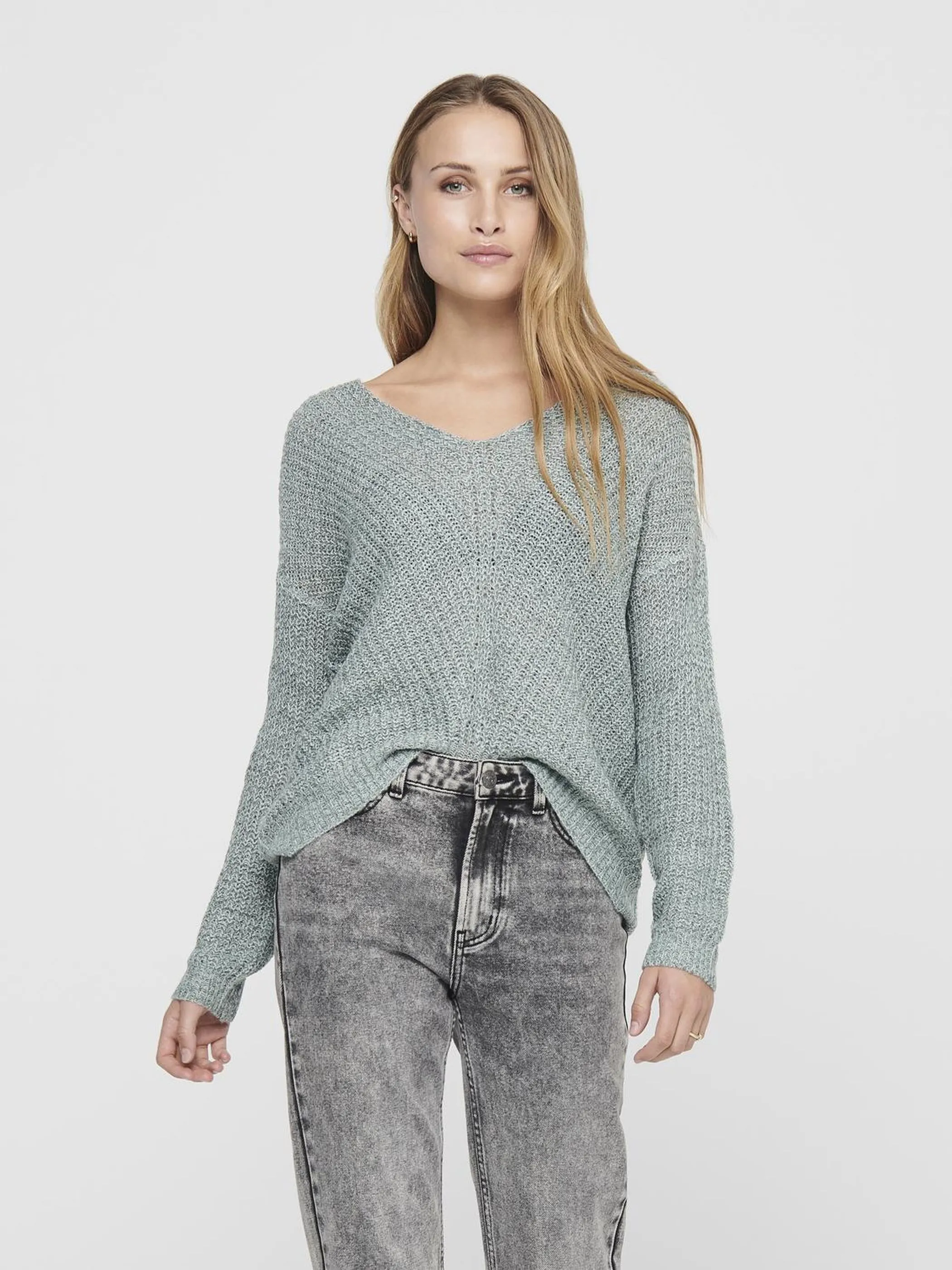 Jacqueline 15208245 JDYNEW MEGAN L/S PULLOVER Blau 847009 179894001 3