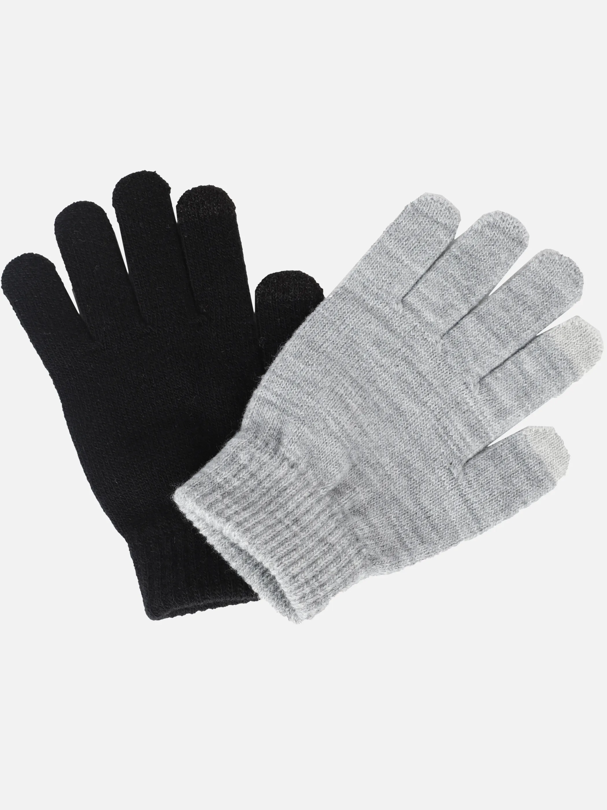 Stop + Go Ki-Ju Strickhandschuhe Schwarz 899558 SW/GRMEL 1