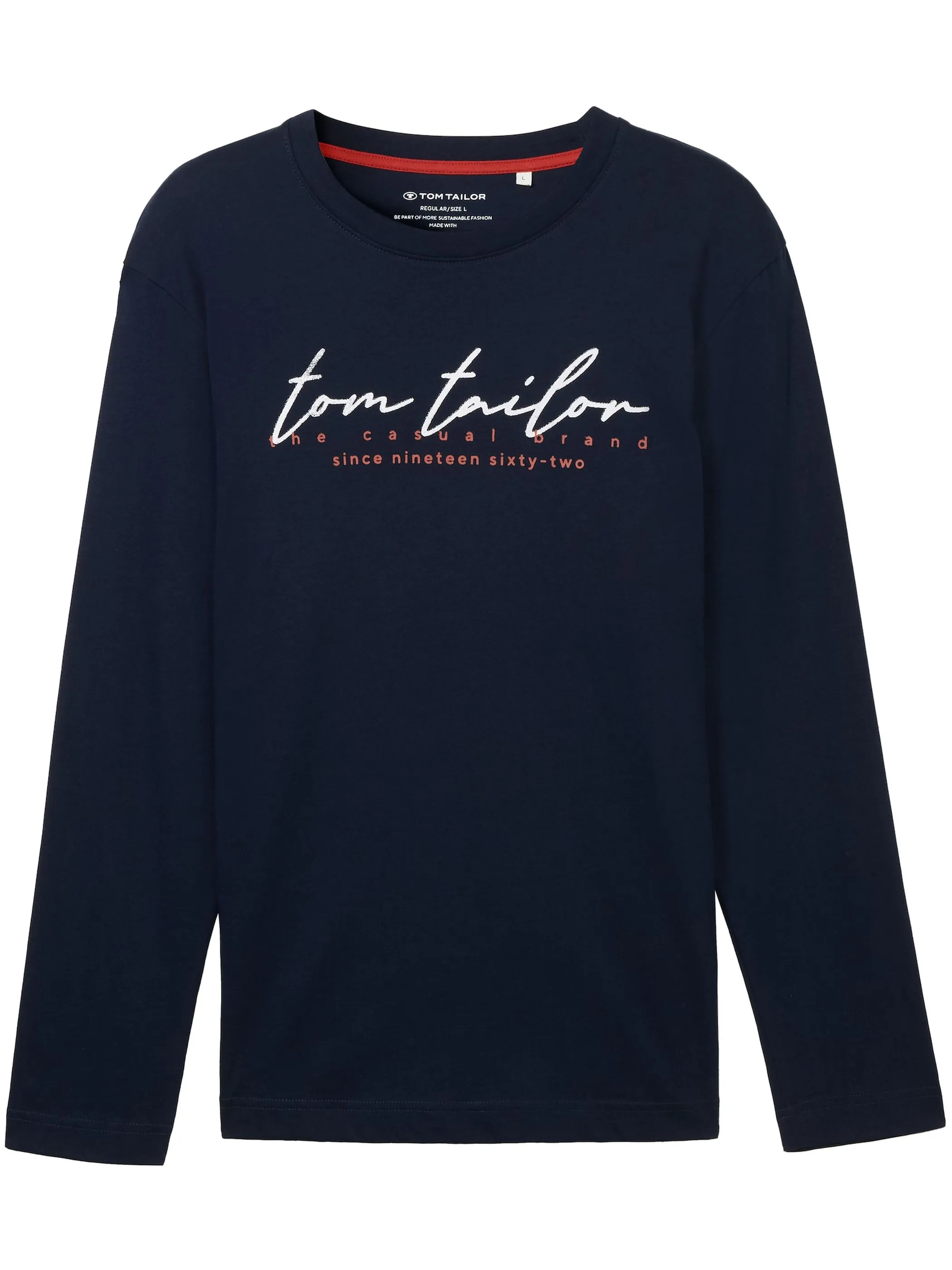 Tom Tailor 1043277 NOS printed longsleeve Blau 898697 10668 1