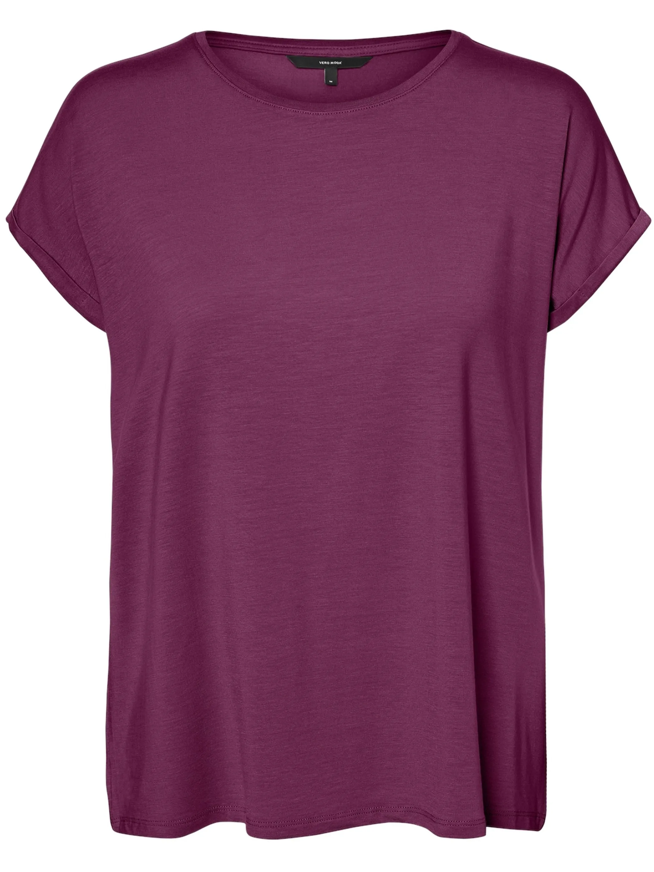 Vero Moda 10284468 VMAVA PLAIN SS TOP GA Rot 873829 4375713 1