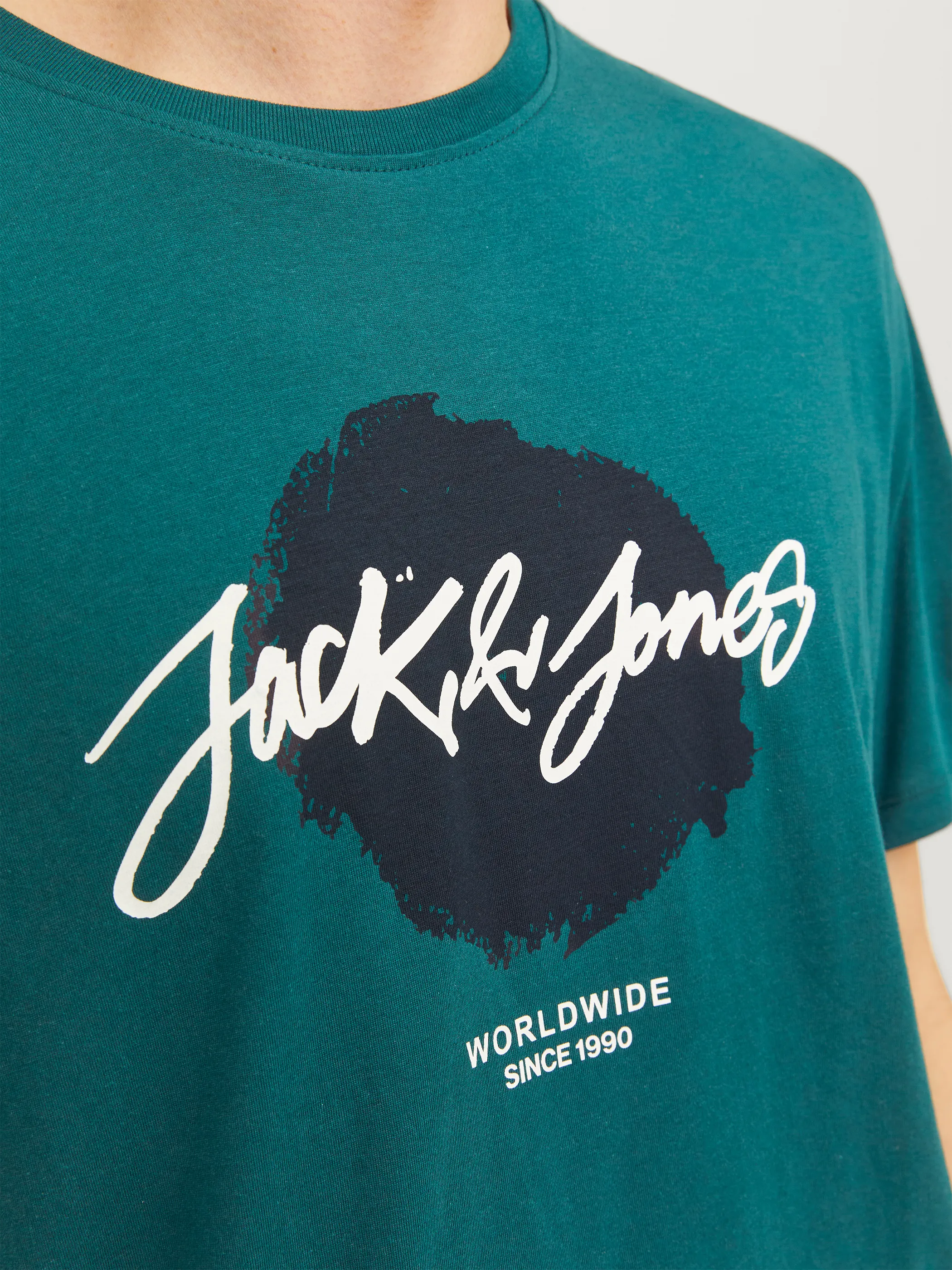 Jack Jones 12256774 JJTILEY TEE SS CREW N Grün 898090 176441 3