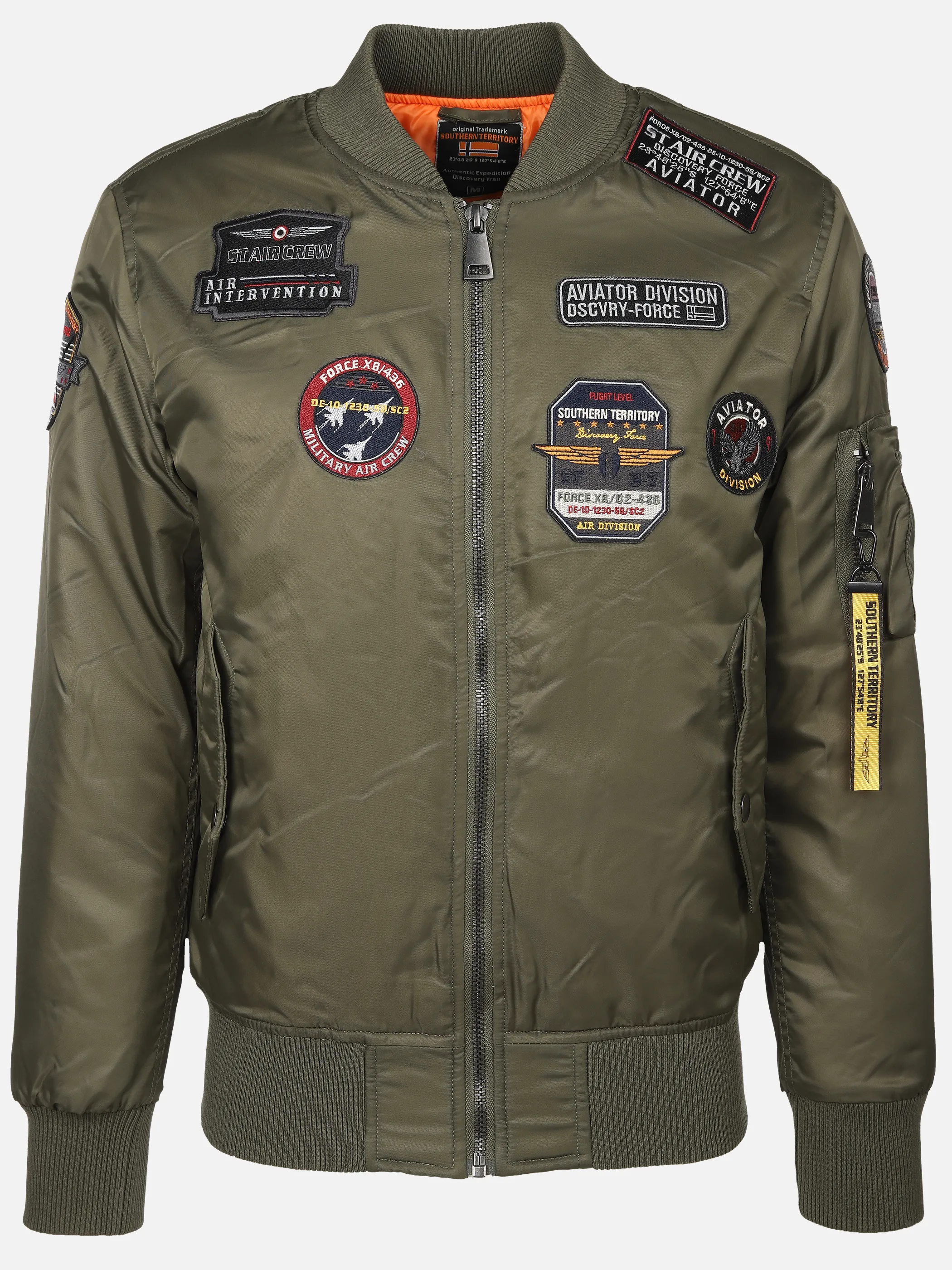 Southern Territory He. Bomberblouson Batches Oliv 898401 OLIVE 1