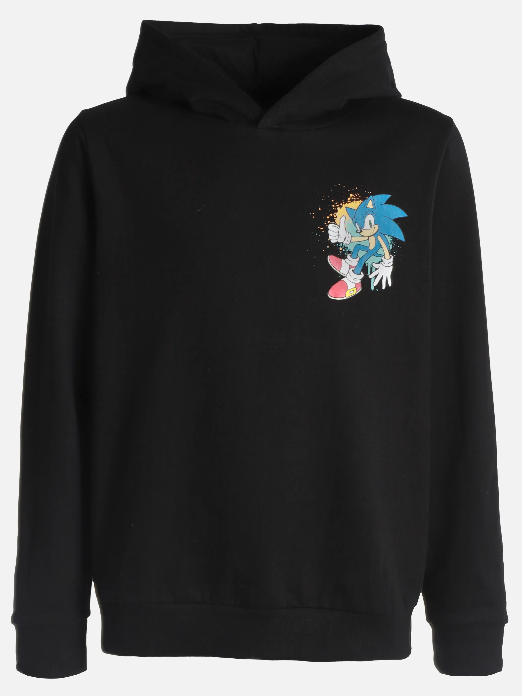 Sonic JJ Sweatshirt mit Kapuze + Sonic Print Schwarz 902171 SCHWARZ 1