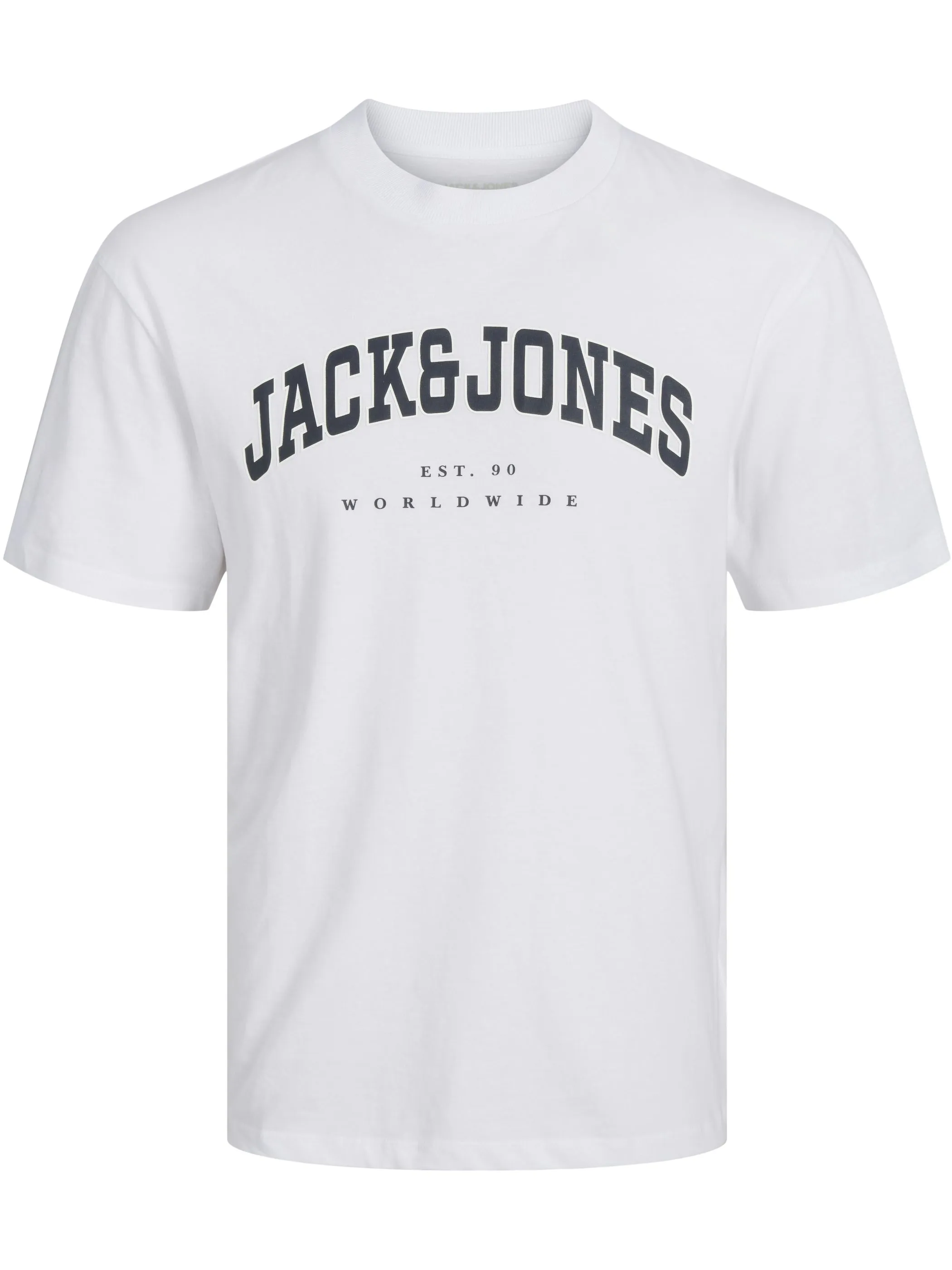 Jack&Jones Junior 12258924 JJECALEB VARSITY TEE Weiß 904153 178074001 1