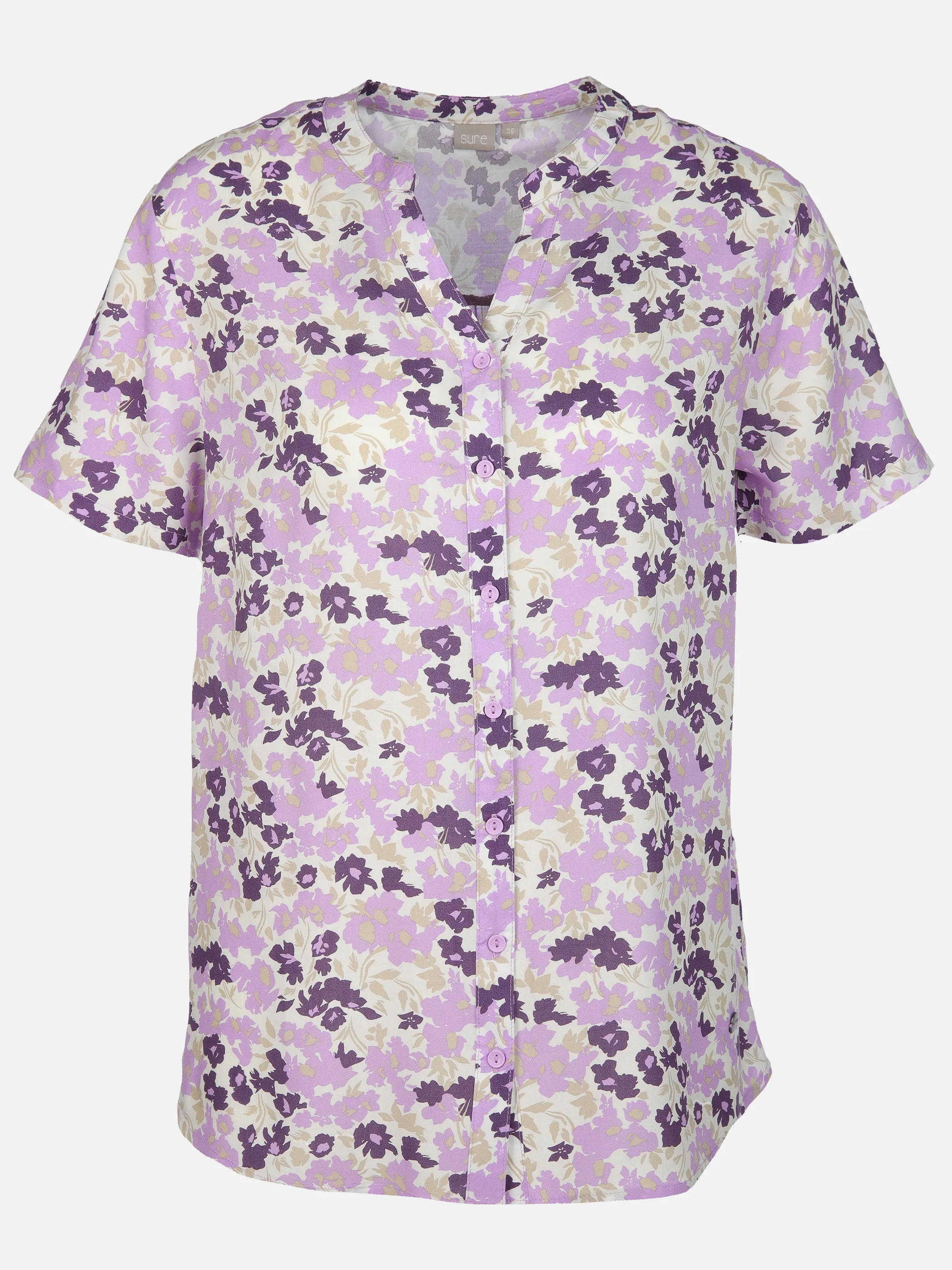 Sure Da-Bluse m. Alloverprint Lila 905655 FLIEDER 1