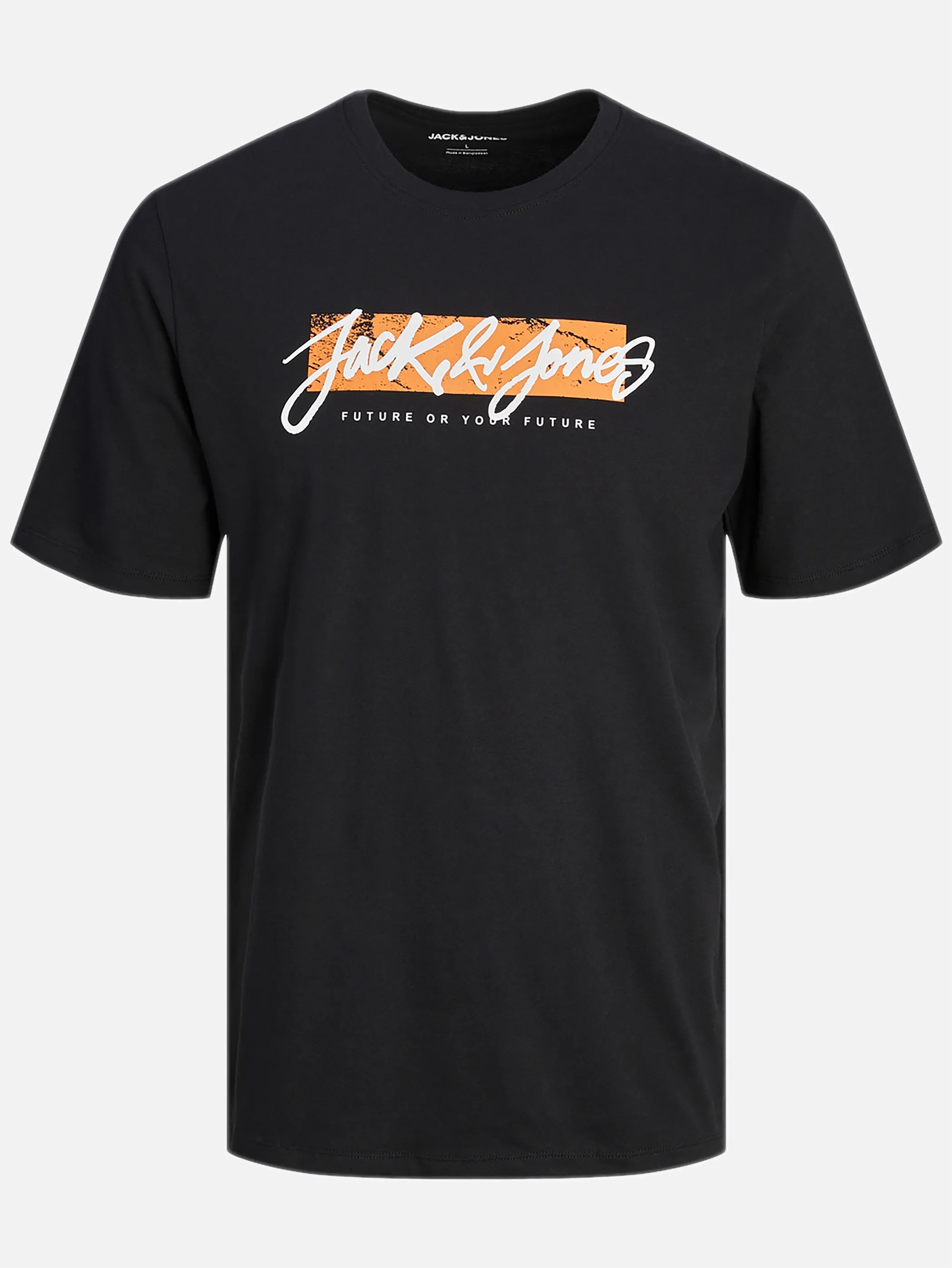 Jack Jones 12256774 JJTILEY TEE SS CREW N Schwarz 898090 178012 1