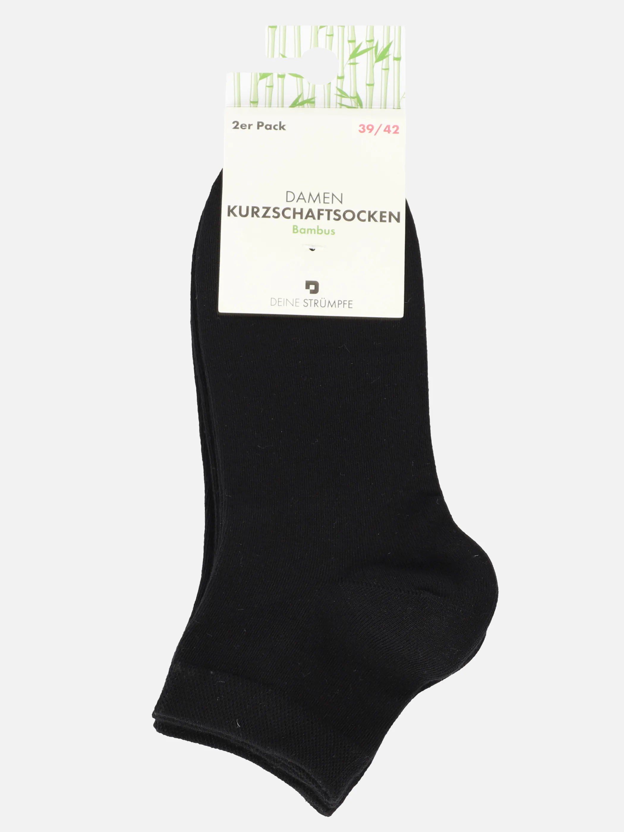 Da. Bambuskurzschaftsocken 2er Schwarz 900265 SCHWARZ 3