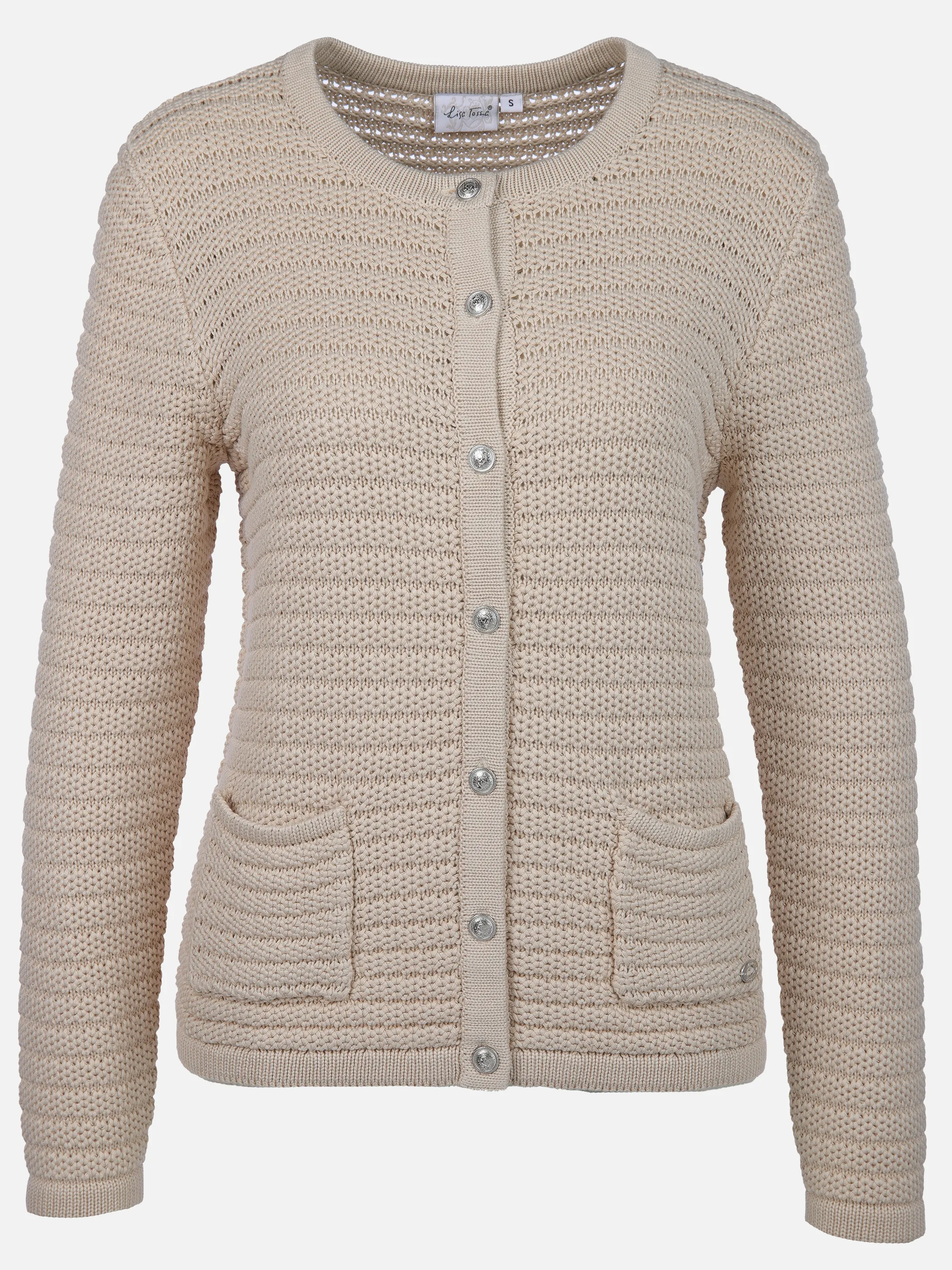 Lisa Tossa Da-Struktur-Cardigan Weiß 905187 CREME 1