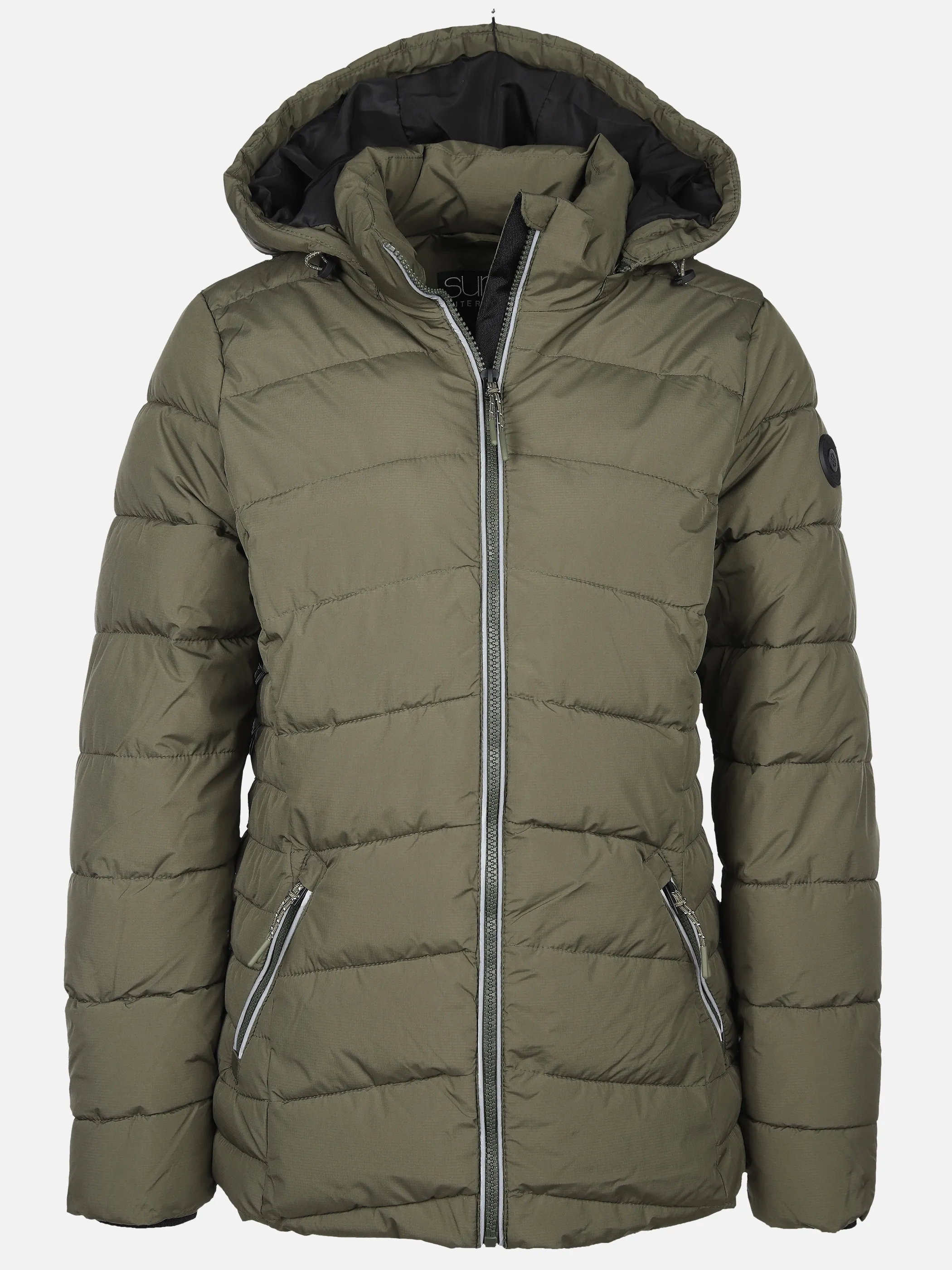 Sure Da-Steppjacke m. Kapuze Oliv 896807 OLIVE 1