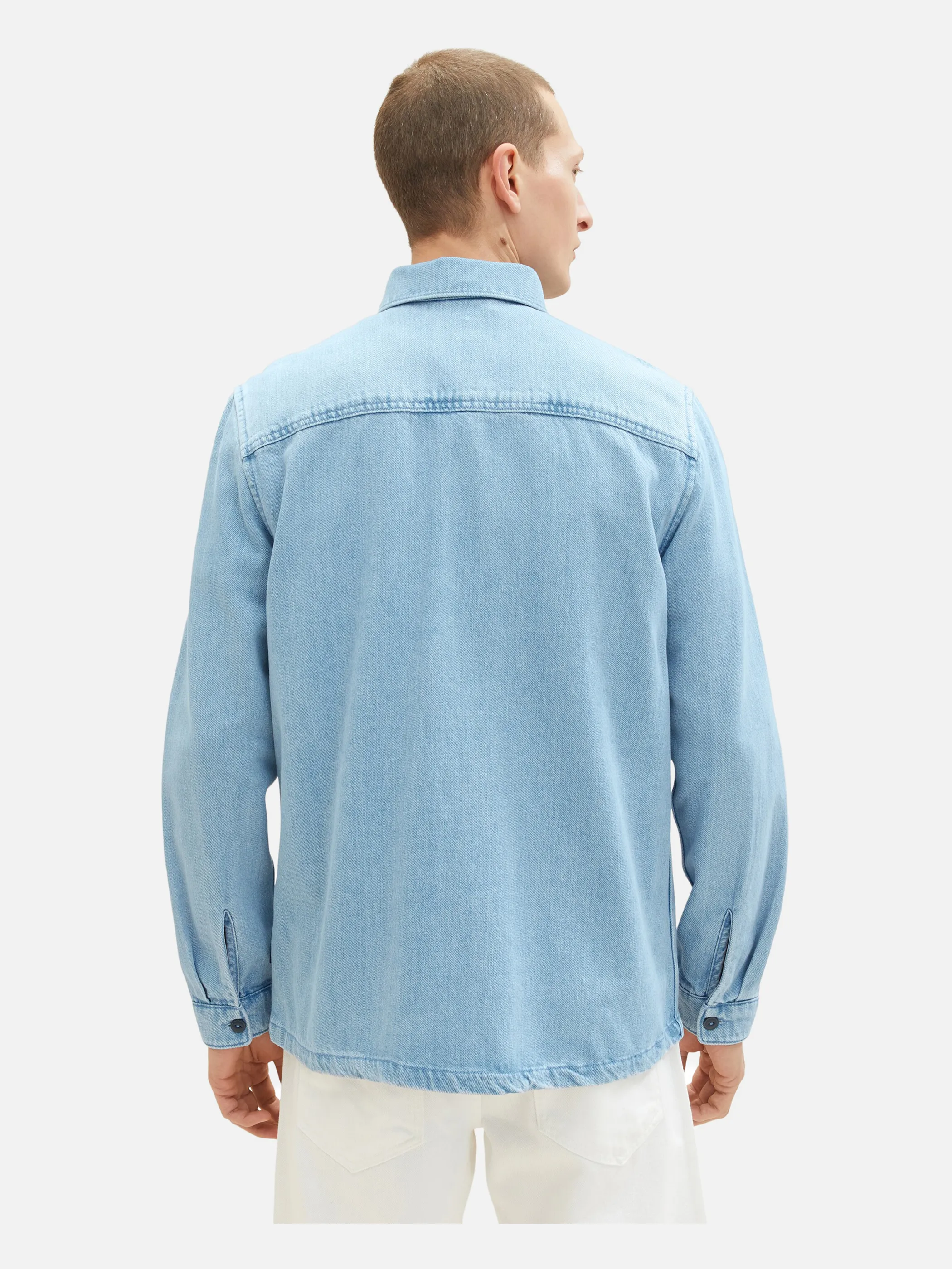 Tom Tailor 1036212 tencel denim overshirt Blau 880559 10118 2