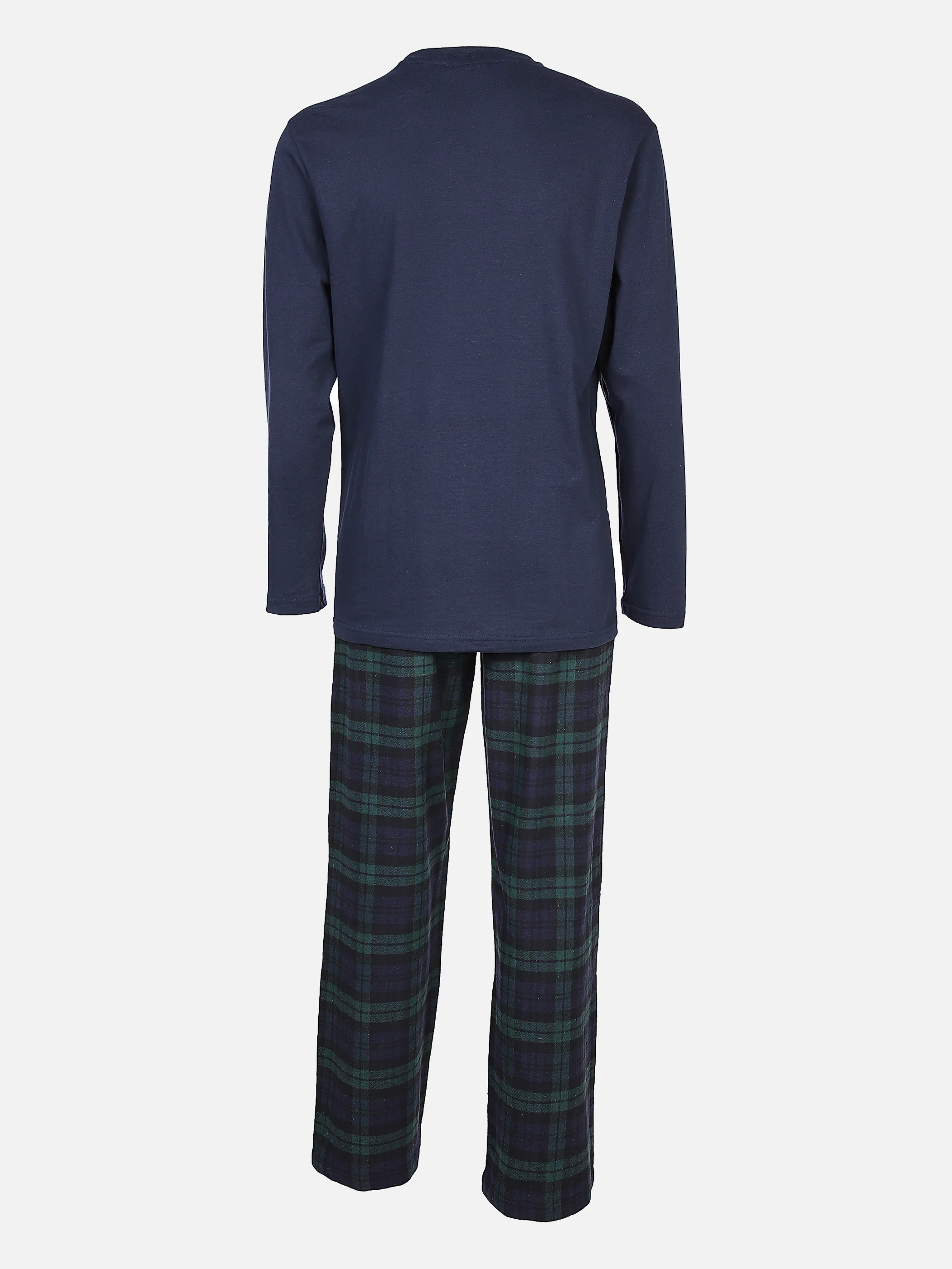 Jim Spencer He. Pyjama lang Flanell Blau 870844 NAVY/GREEN 2