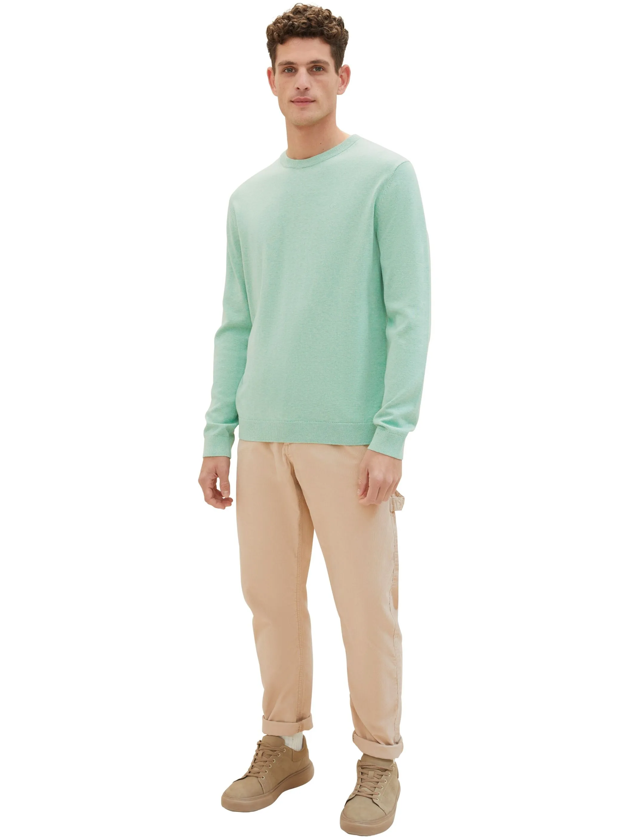 Tom Tailor 1039810 basic crewneck knit Grün 890938 26128 4