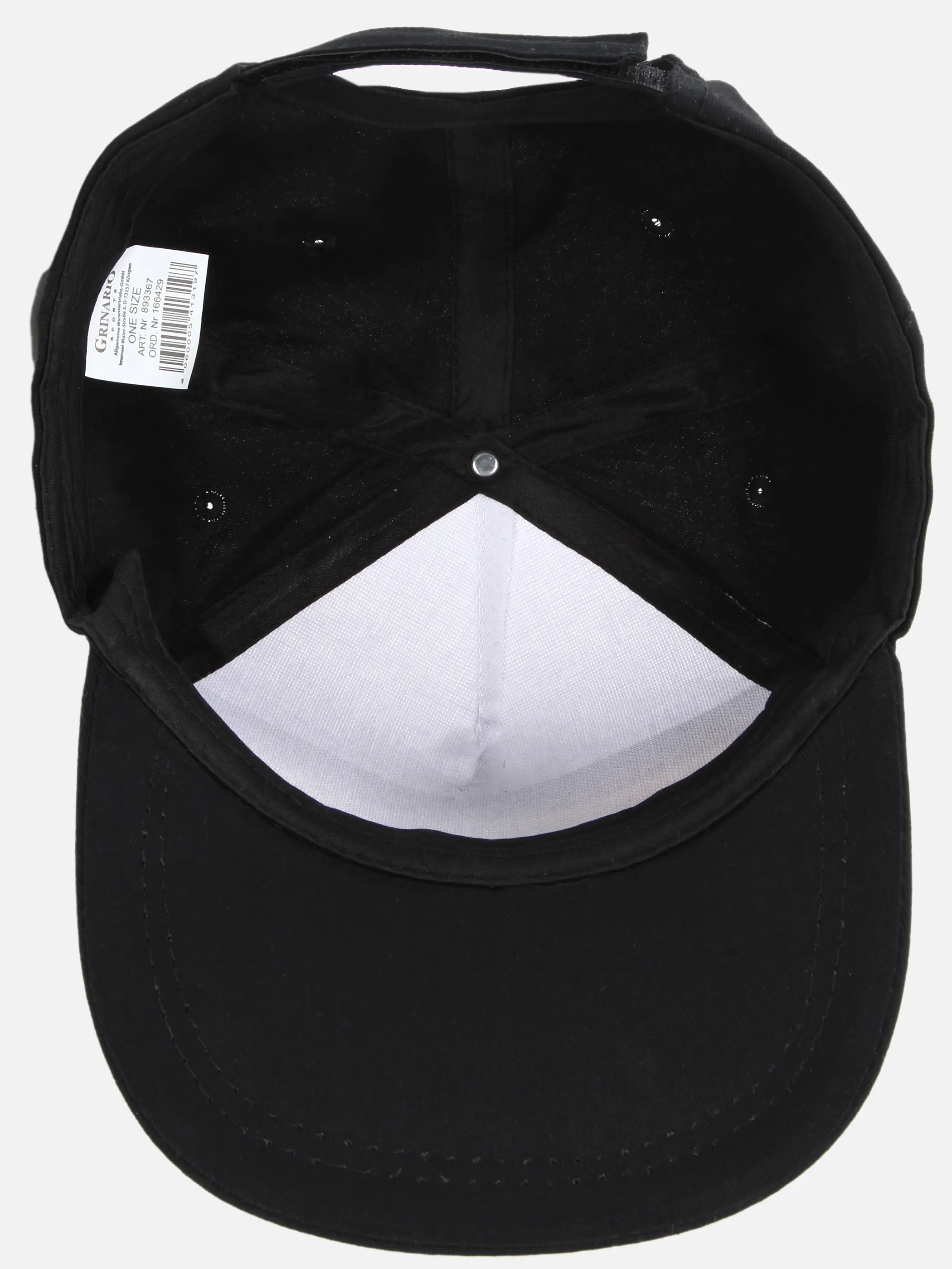 Grinario Sports He-Fan-Cap m. Klettverschluss Schwarz 893367 BLACKWHITE 3