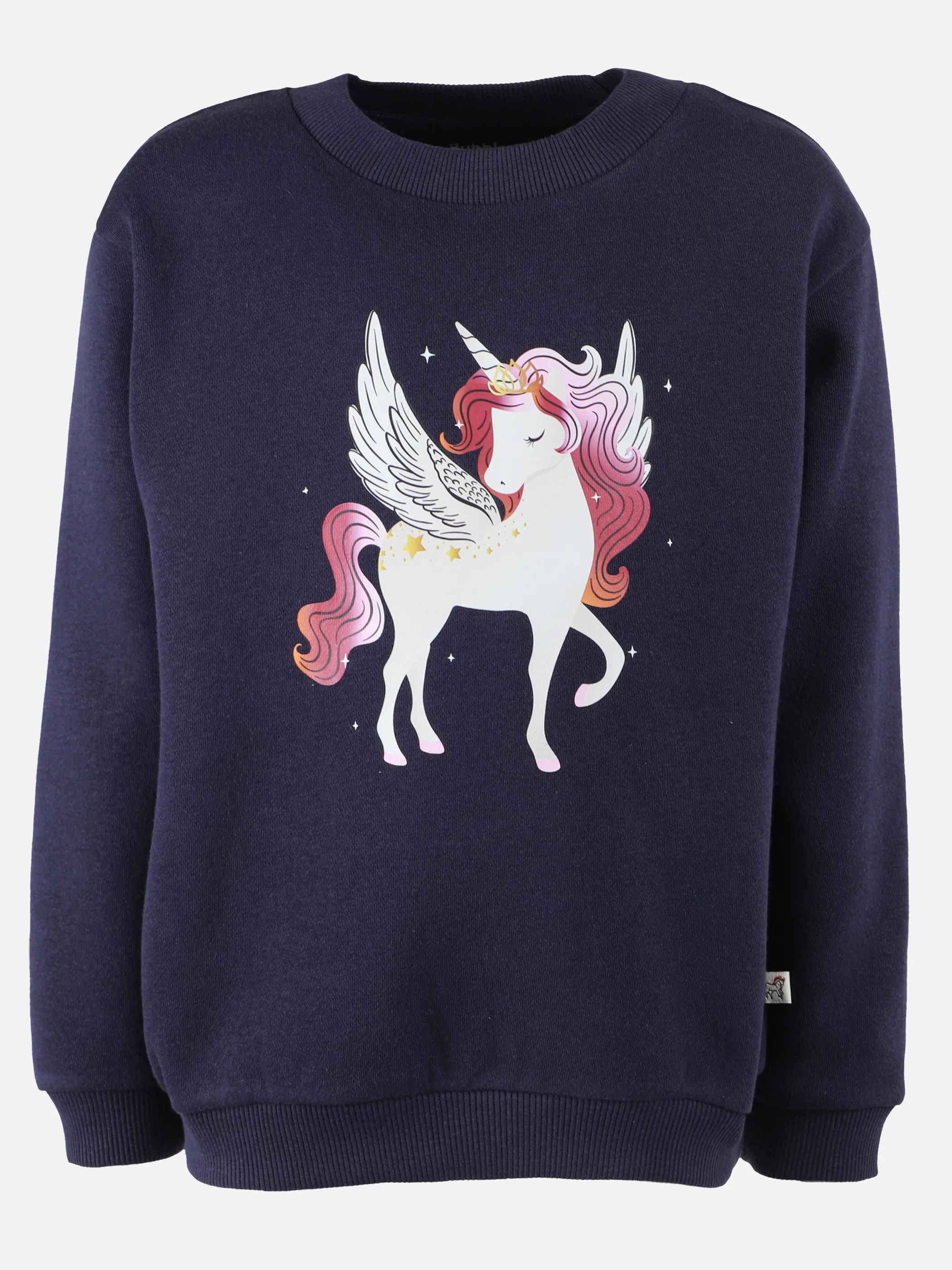 Bubble Gum KM Sweatshirt mit Einhorn-Frontprint in navy/pink Marine 907748 NAVY 1