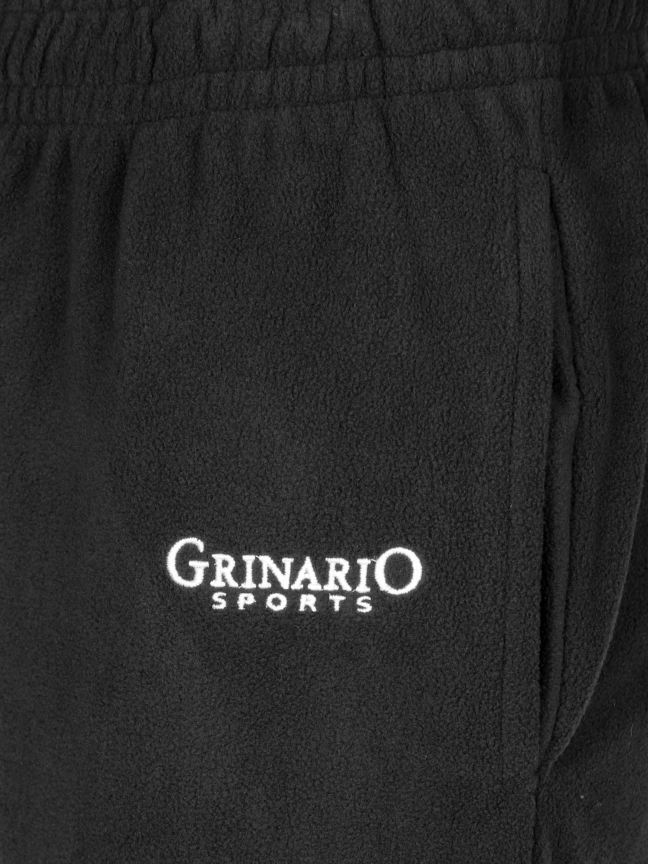 Grinario Sports Grinario Sports He- Fleece Jog Schwarz 896628 BLACK 4