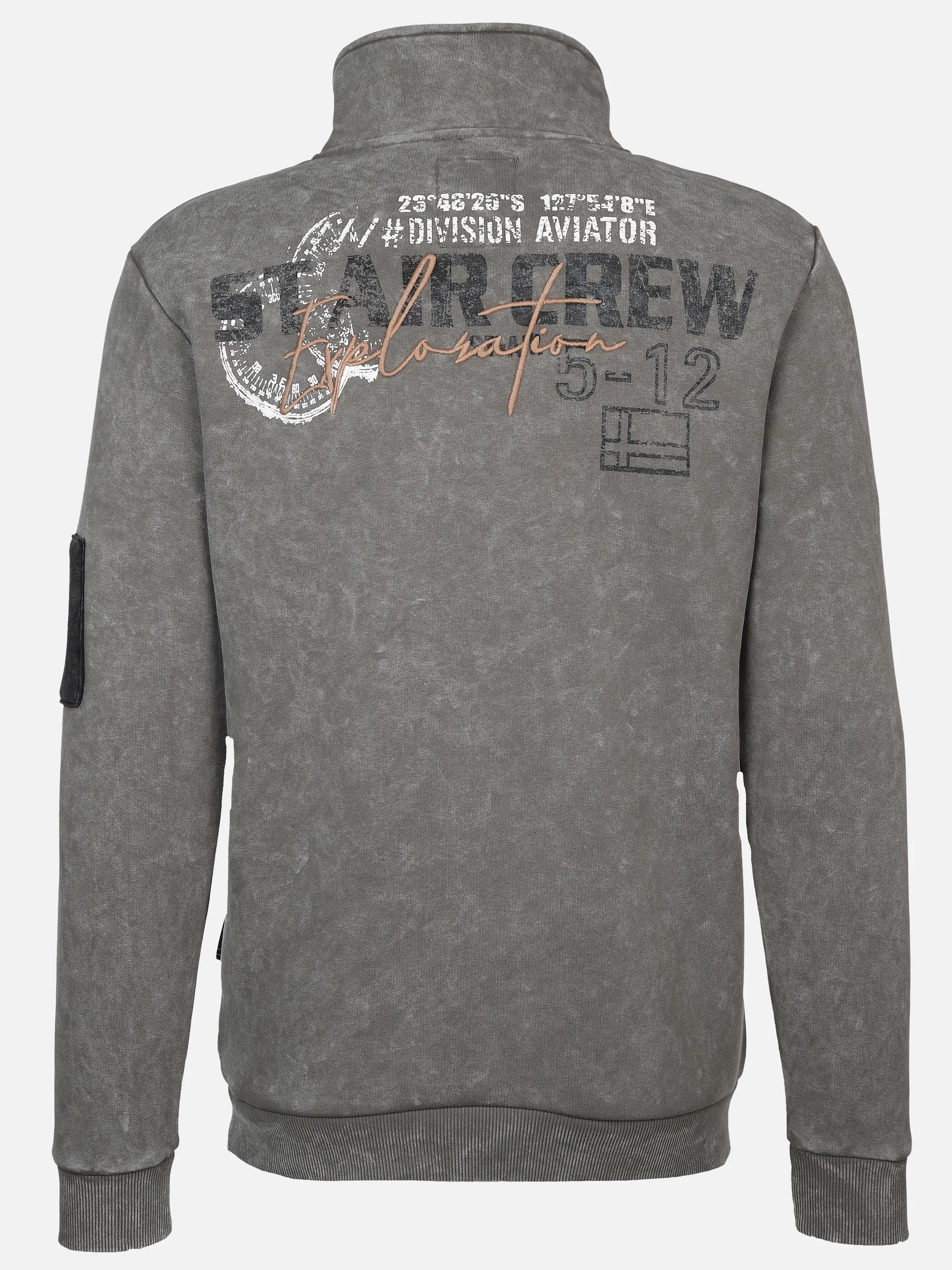 Southern Territory He. Sweattroyer Print Grau 901407 GREY 2